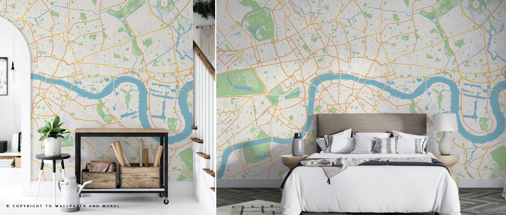 Central London Color Wallpaper conveys rhythm through vivid tones that highlight detail. This design enriches a living room, bedroom, or office with refinement, artistry, and resonance, surrounding interiors with energy and urban sophistication. 