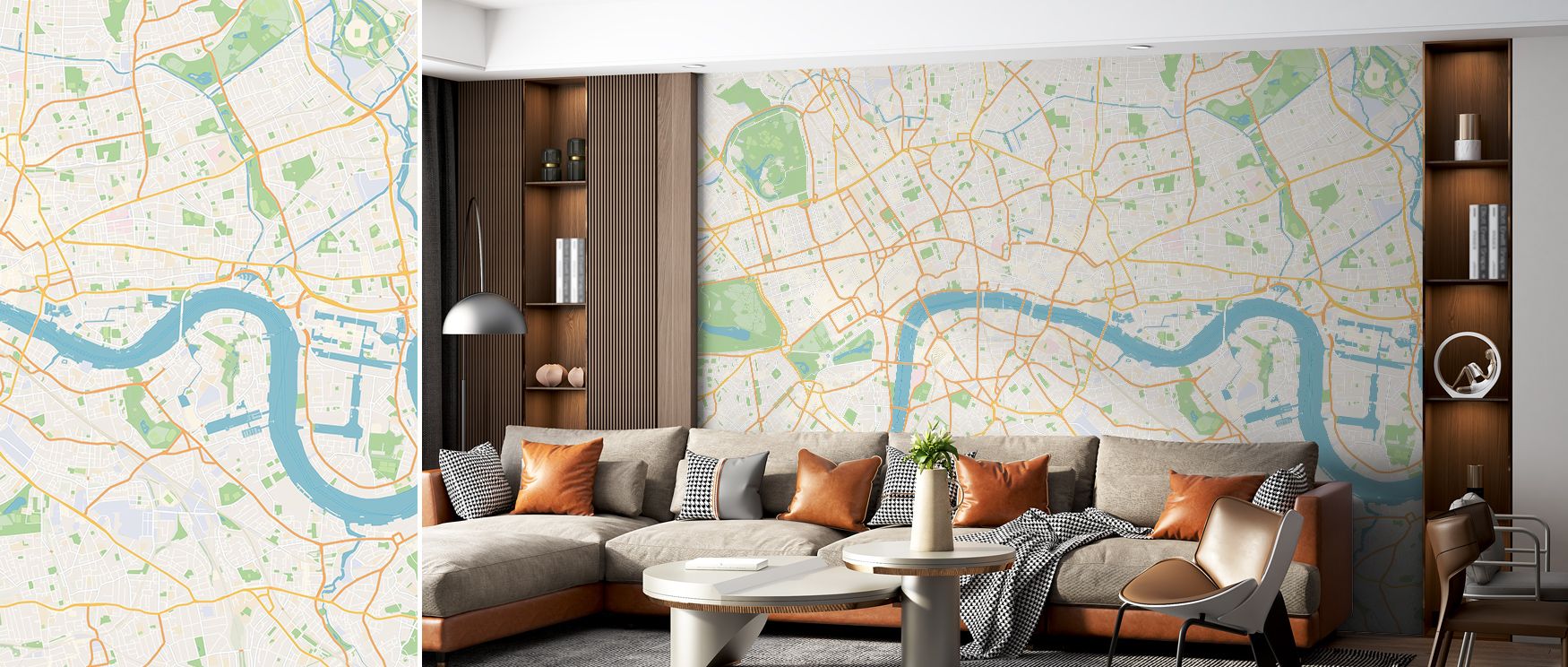 Central London Color Wallpaper embodies cultural pride through lively tones, where each landmark glows with detail. This design enriches a living room, bedroom, or office with atmosphere of refinement, artistry, and resonance rooted in heritage. 