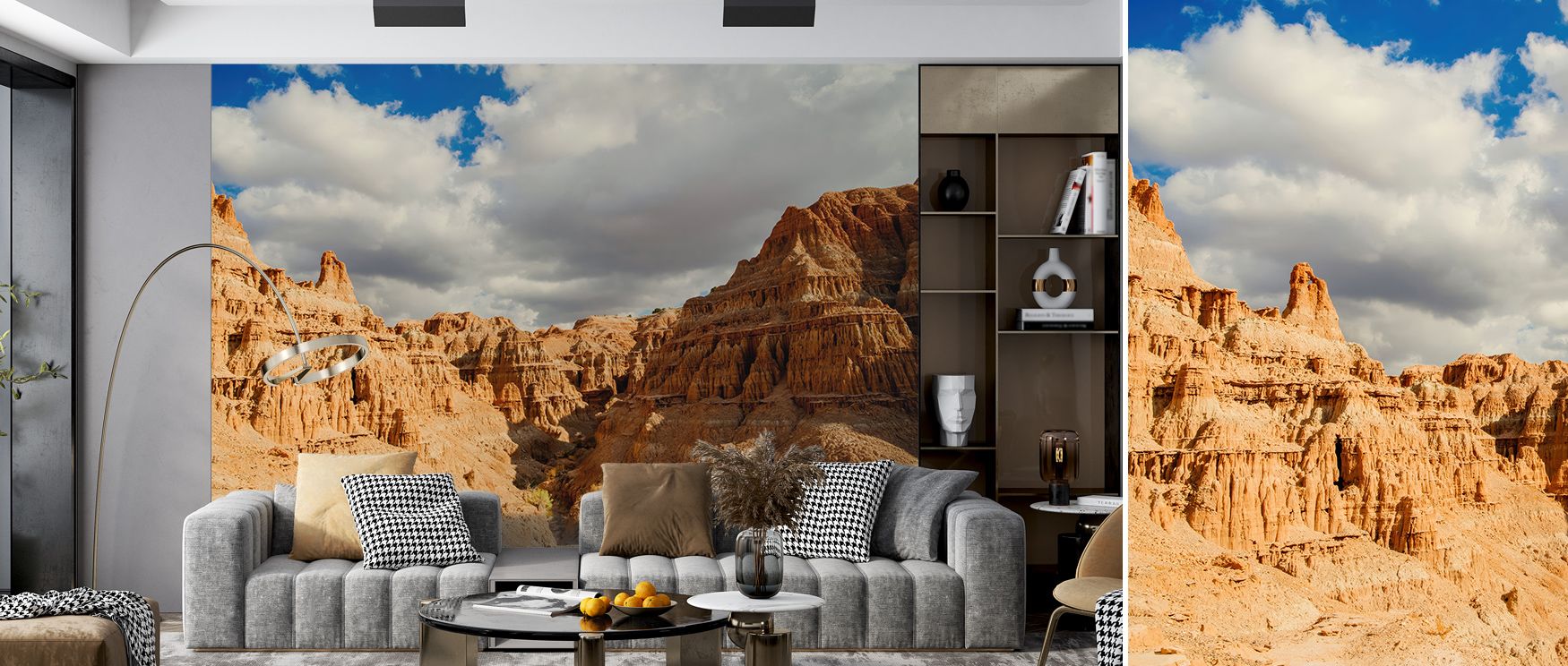 In Cloudy Trails Wallpaper, rhythm flows in shifting forms where tones balance presence. The design enriches a living room, bedroom, or office with resonance, artistry, and refinement, surrounding interiors with cultural intrigue. 
