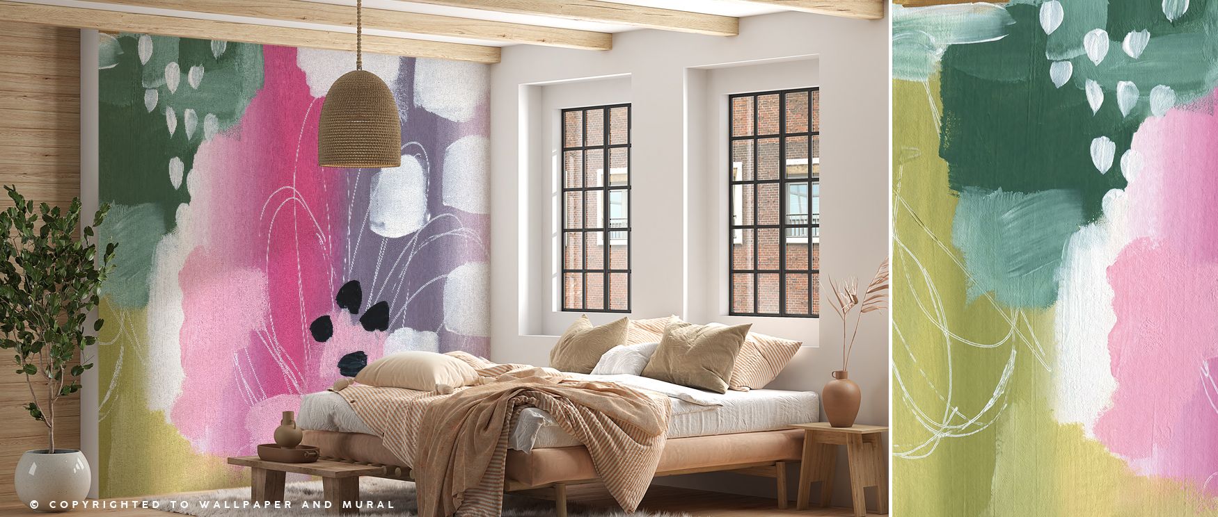 Color Burst I Wallpaper reflects artistry where vivid tones define rhythm across walls. This design enriches a living room, bedroom, or office with resonance, artistry, and refinement, surrounding interiors with stylish presence. 
