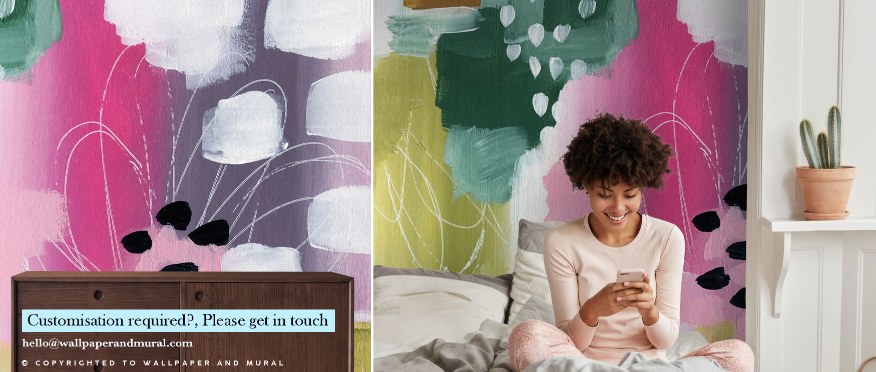 Through bold shapes and radiant tones, Color Burst I Wallpaper conveys modern resonance rooted in creativity. The design enriches a living room, bedroom, or office with artistry, refinement, and sophistication, surrounding interiors with vibrancy. 