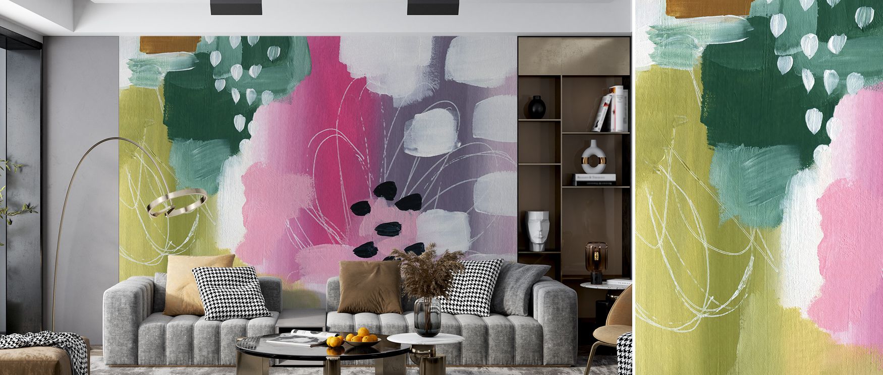 Color Burst I Wallpaper reflects modern artistry in radiant tones where rhythm defines atmosphere. The design enriches a living room, bedroom, or office with resonance, refinement, and stylish charm. 
