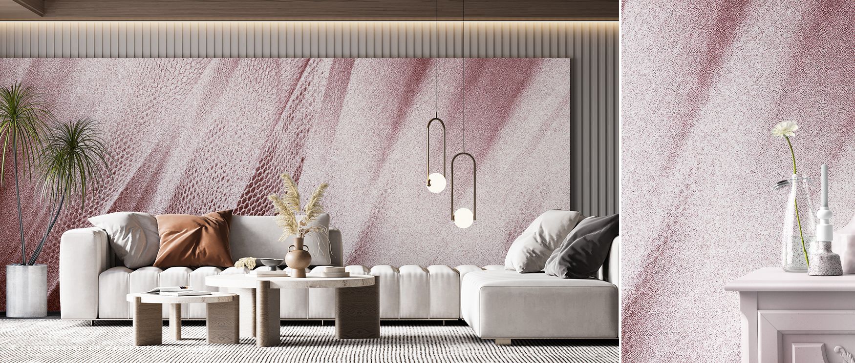 Through glowing tones and flowing rhythm, Coral Snow Serpent Wallpaper conveys atmosphere rooted in myth. The design enriches a living room, bedroom, or office with resonance, artistry, and refinement, surrounding interiors with intrigue. 