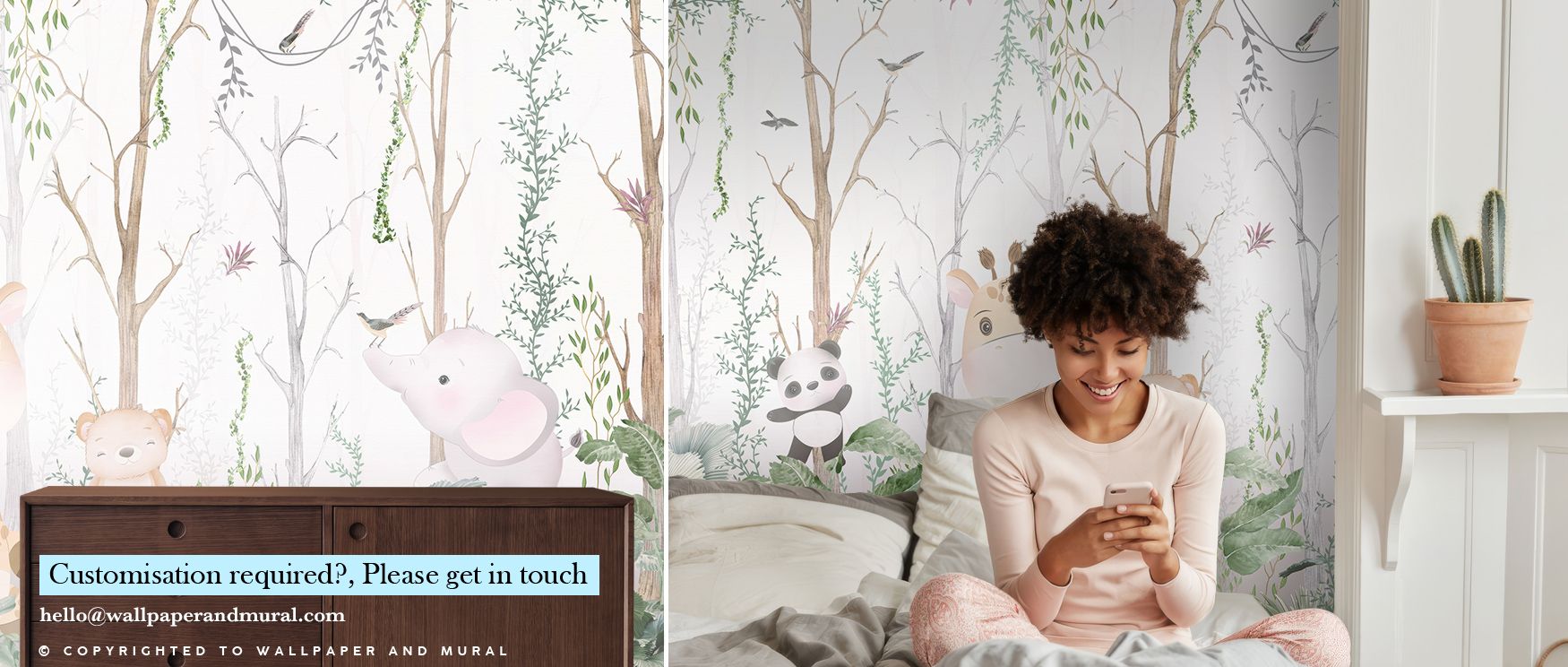 Gentle colors define the Cute Forest Patrol Wallpaper, where friendly forest creatures roam in delightful harmony. Bedroom interiors are enriched with playful storytelling energy, offering comfort, whimsy, and artistic atmosphere that inspire cheerful cha