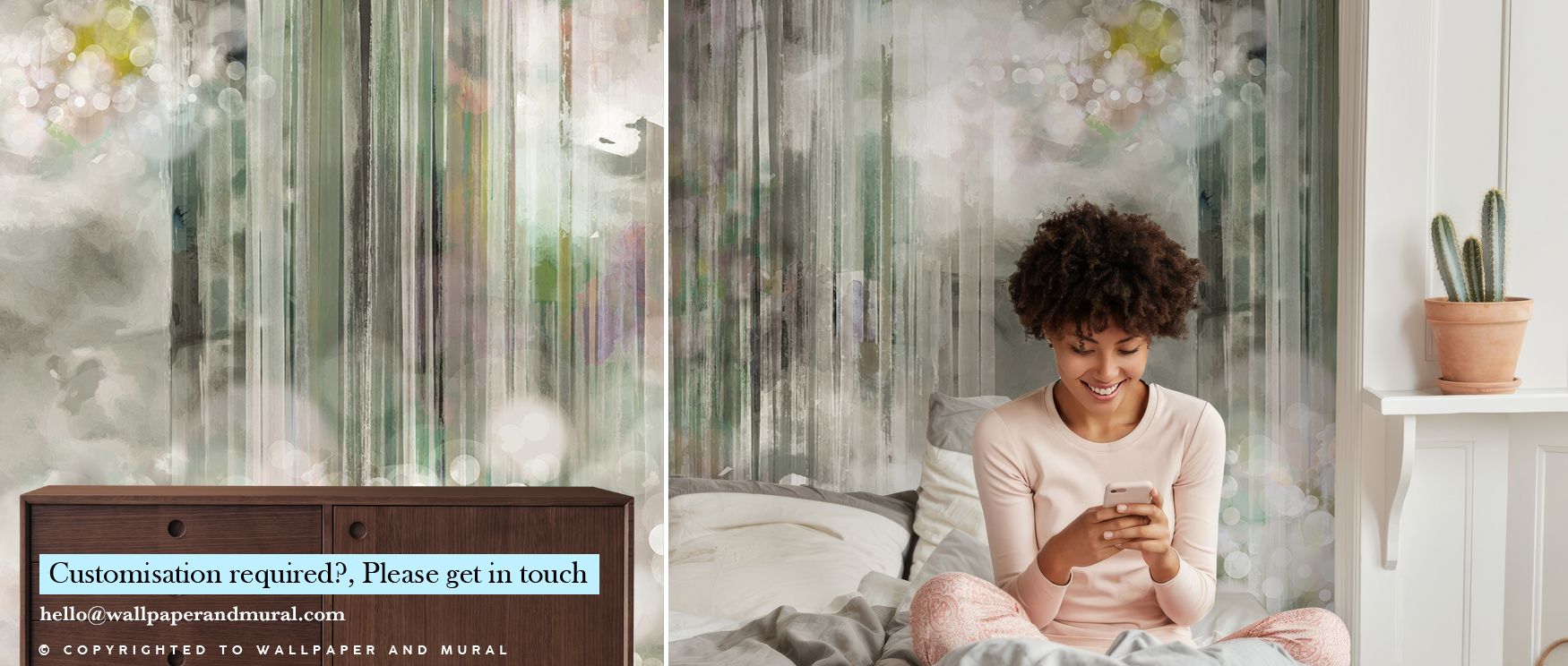 Striking sage tones highlight the Sage Green Lightening Wallpaper, where dynamic lightning patterns create energy across smooth surfaces. Bedroom walls glow with vitality and serenity, surrounding interiors with invigorating design that inspires restful c