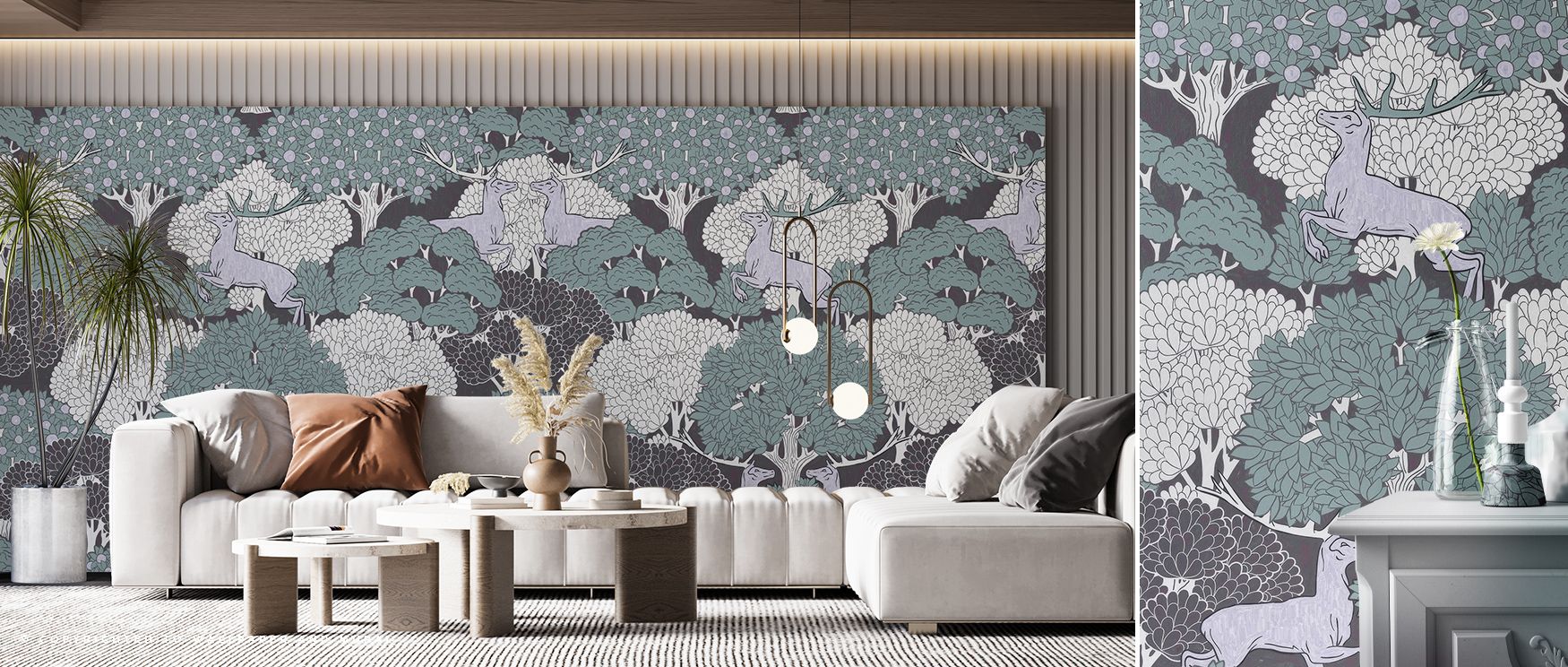 Innocent charm flows across the Dancing Deers Wallpaper, where graceful animals move with rhythm and elegance. Nurseries gain whimsical character, playful storytelling, and joyful atmosphere, creating environments of delight and imagination. 