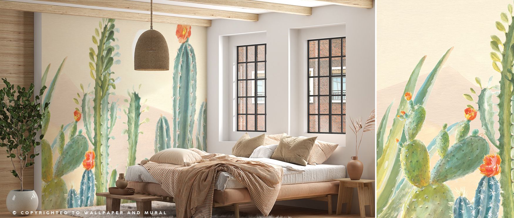 Desert Scorch Wallpaper radiates rugged artistry, presenting harsh yet captivating desert formations in layered tones. Living rooms become enriched with strength, depth, and cultural energy, as this design surrounds interiors with atmosphere and natural a