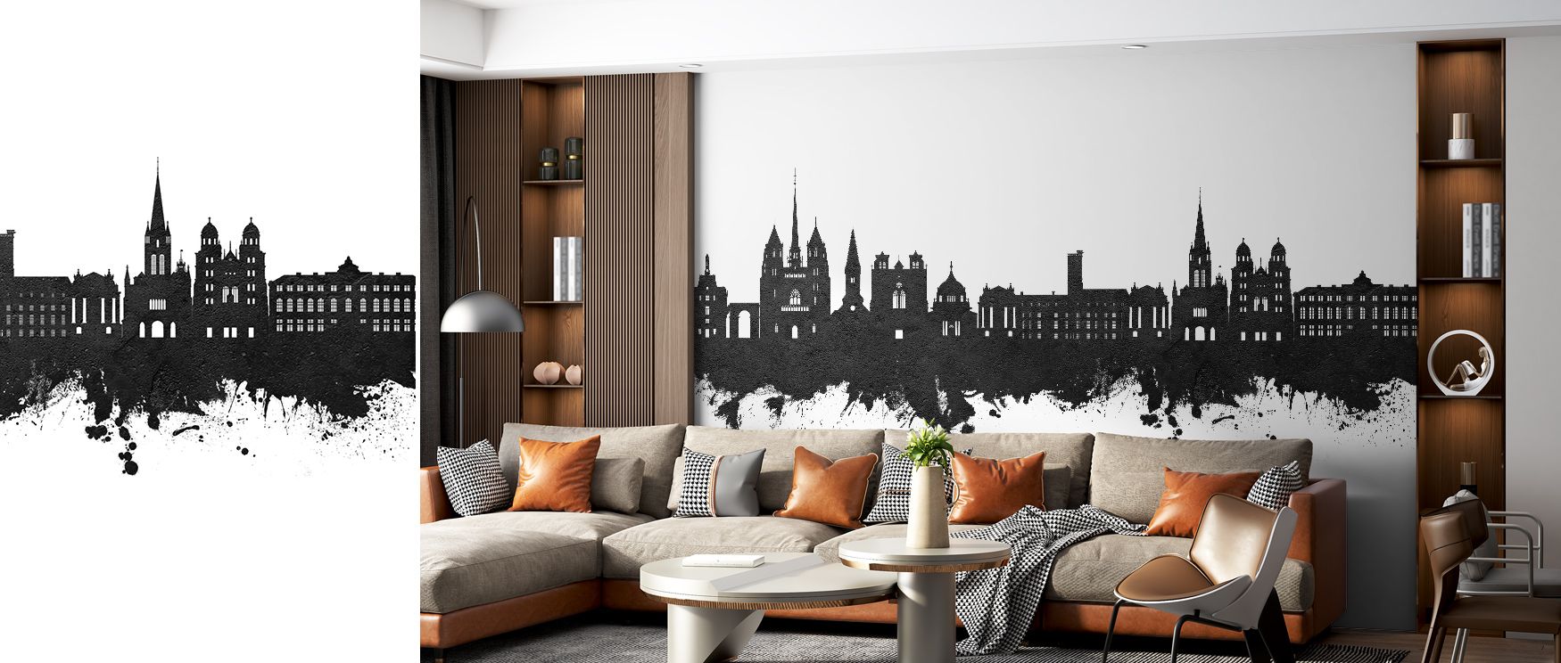 Architectural pride defines the Dijon France Skyline Wallpaper in Black & White, enhancing living rooms with cultural resonance, atmosphere, and timeless charm. Interiors glow with artistry, rhythm, and refinement, surrounding spaces with elegance and her
