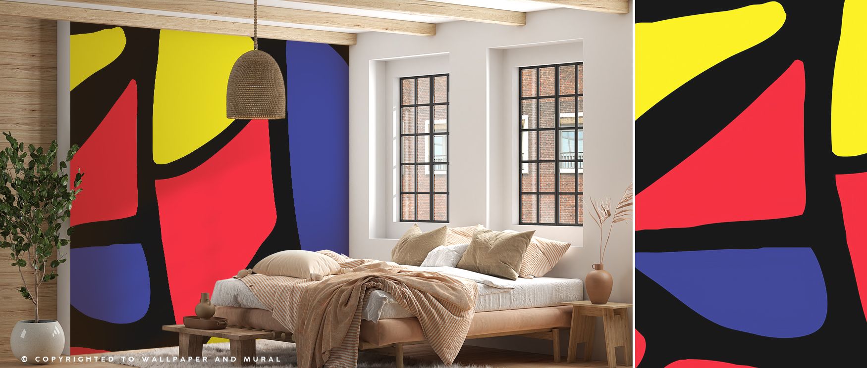 Modern artistry unfolds in the Direction Home Wallpaper, presenting geometric forms that enrich living rooms with rhythm, balance, and creative energy. Interiors glow with refinement and sophistication, filled with expressive design that transforms walls 