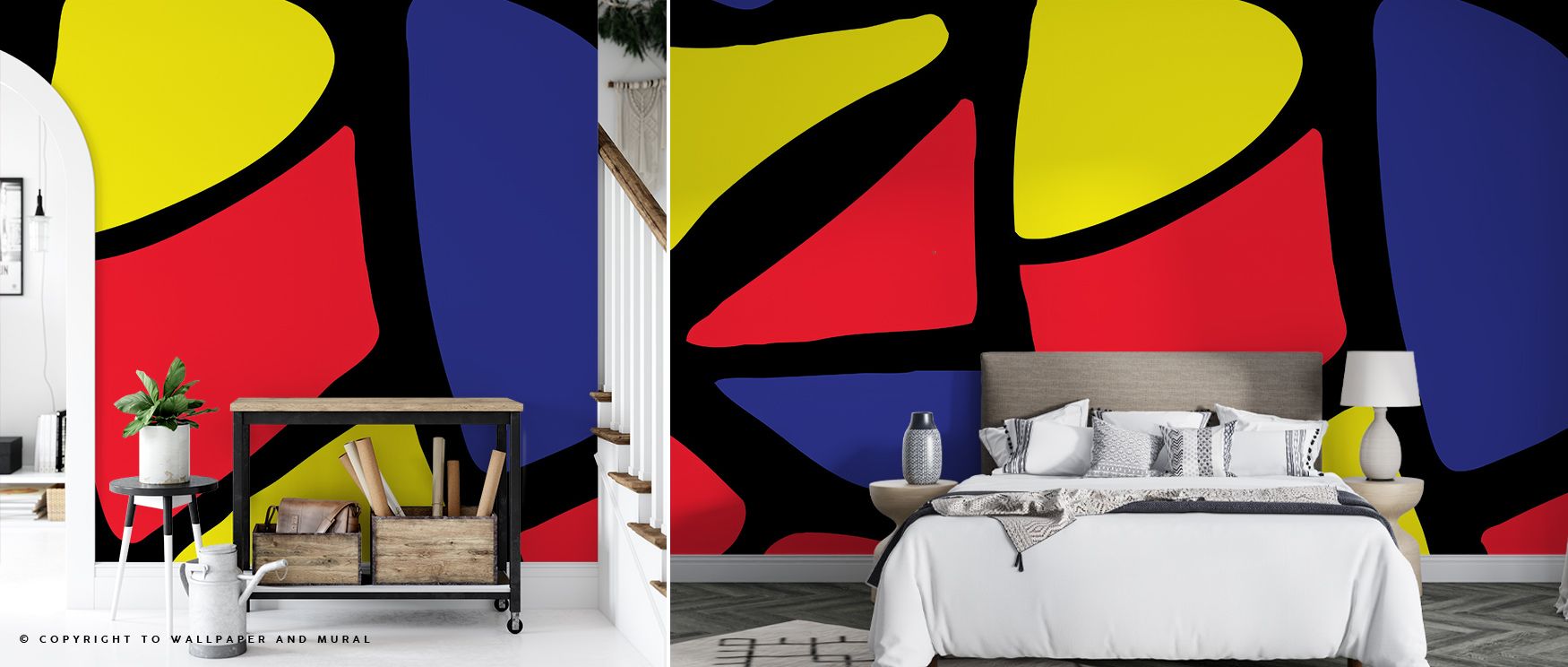 Geometric rhythm radiates from the Direction Home Wallpaper, creating refined office environments filled with atmosphere and cultural resonance. Walls glow with elegance, artistry, and balance, surrounding interiors with expressive design that inspires so