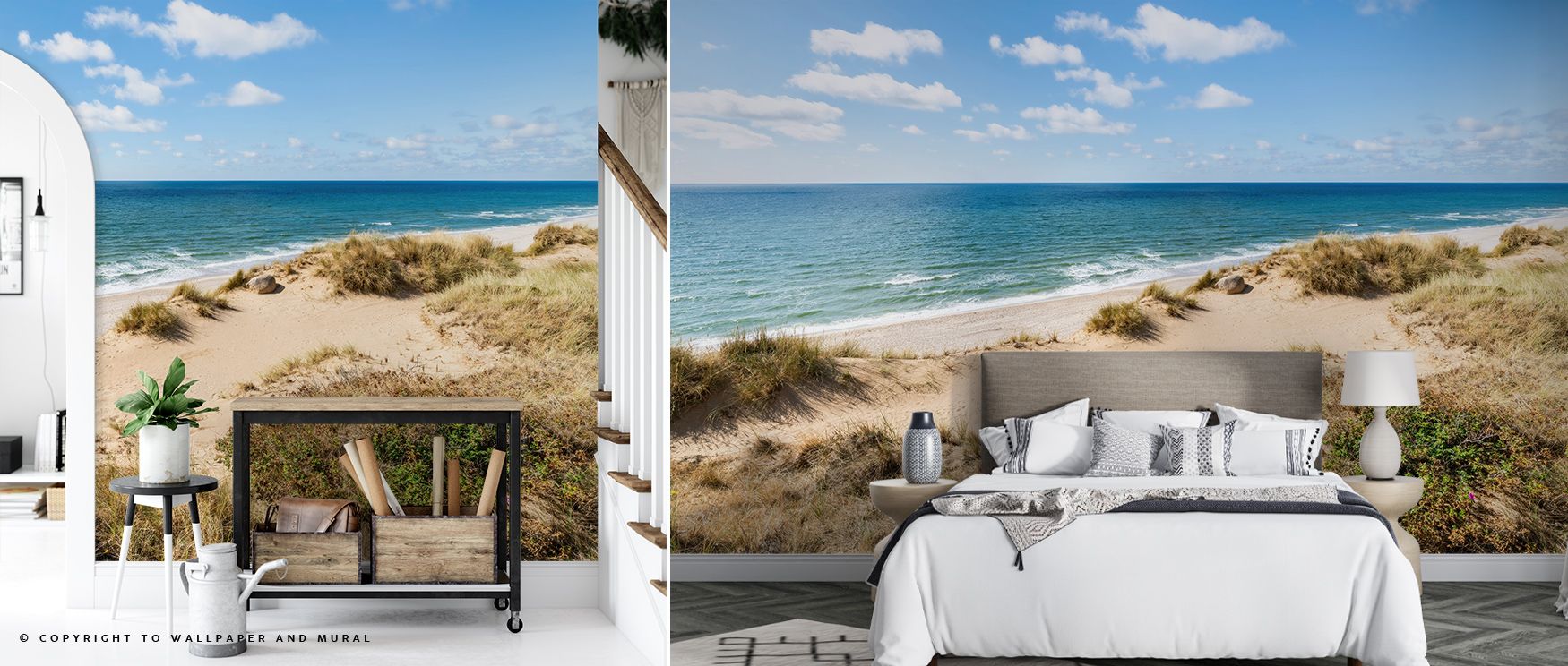 Natural beauty is celebrated in the Dune Landscape Tranquil Wallpaper, offering offices rhythm, refinement, and atmosphere. Interiors glow with tranquility and sophistication, enriched by tones that create timeless environments filled with artistry and ba