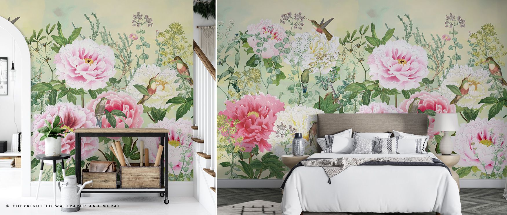 A refined composition defines the Early Morning Tranquil Landscape Wallpaper, filling office walls with resonance, serenity, and cultural charm. Interiors glow with atmosphere and refinement, creating timeless settings enriched with balance and artistry. 
