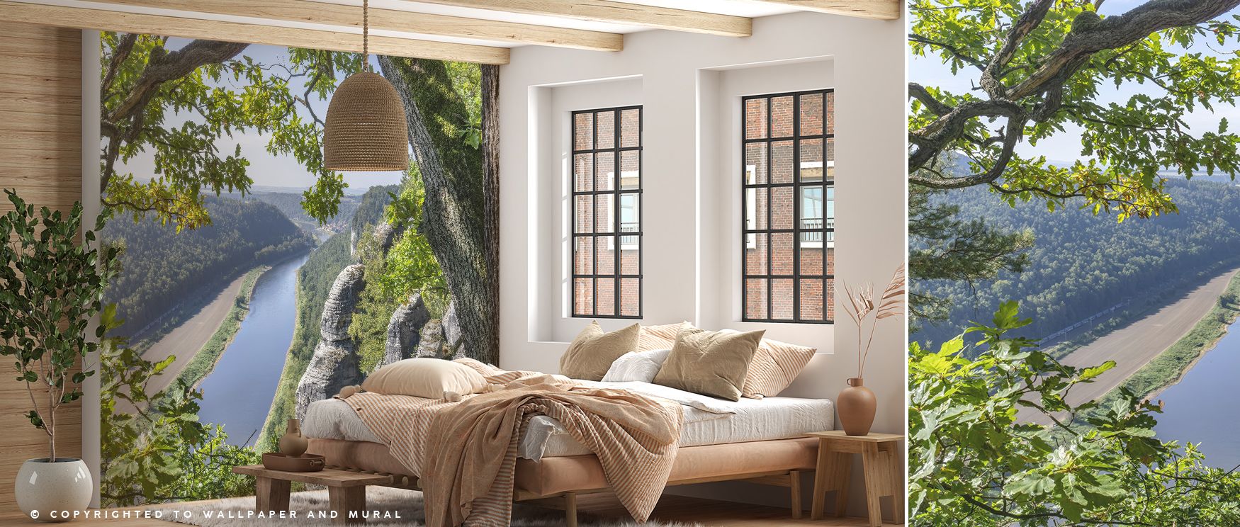 Elbe River Scenic Wallpaper radiates tranquility, enriching living rooms with atmosphere, resonance, and refinement. Interiors glow with charm and cultural pride, surrounding walls with natural calm and timeless serenity. 