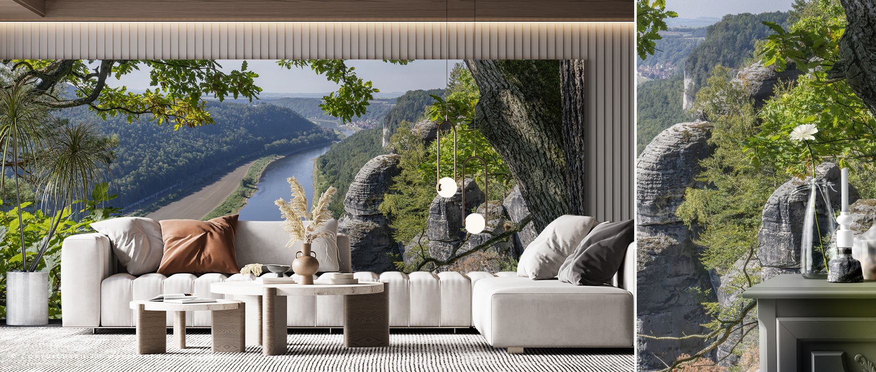 The Elbe River Scenic Wallpaper embodies serenity, surrounding living rooms with resonance, atmosphere, and refinement. Interiors glow with cultural depth, charm, and natural artistry, turning plain walls into timeless expressions of tranquility. 