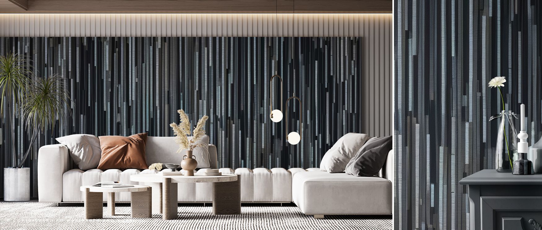 Powerful artistry defines the Extreme Ways Wallpaper, filling living rooms with resonance, atmosphere, and dramatic expression. Interiors glow with refinement, rhythm, and cultural pride, enriched by bold decorative resonance. 