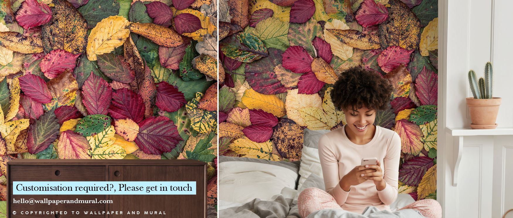 Rich seasonal hues elevate the Fall Color Burst Wallpaper, enhancing bedroom interiors with resonance, refinement, and charm. Walls glow with atmosphere, vibrancy, and artistry, creating immersive seasonal settings filled with elegance. 