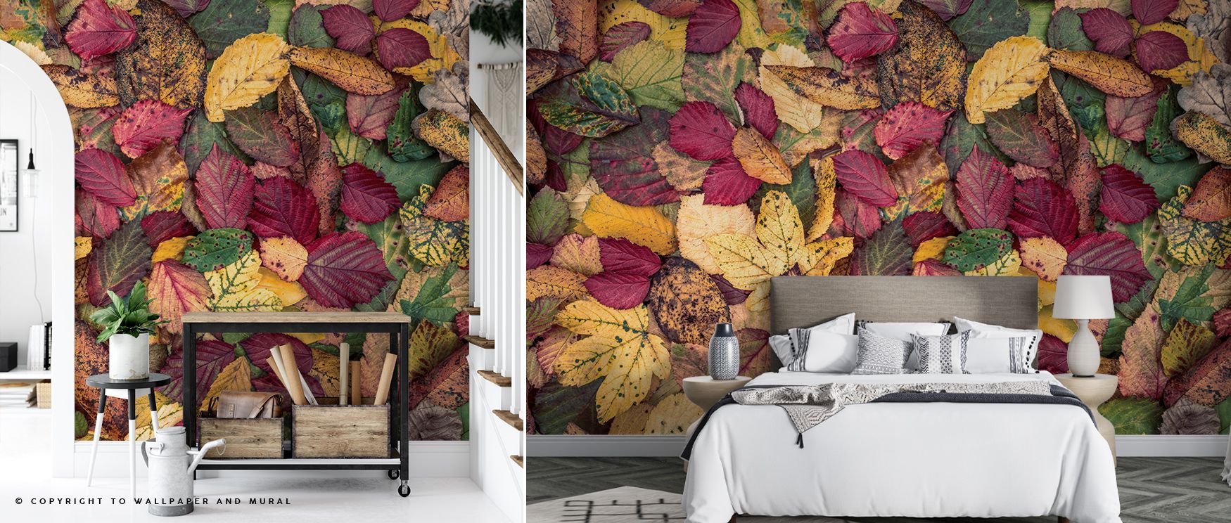 Autumn vibrancy shines in the Fall Color Burst Wallpaper, enriching office walls with resonance, atmosphere, and refinement. Interiors glow with cultural pride and artistry, surrounding spaces with decorative seasonal energy. 