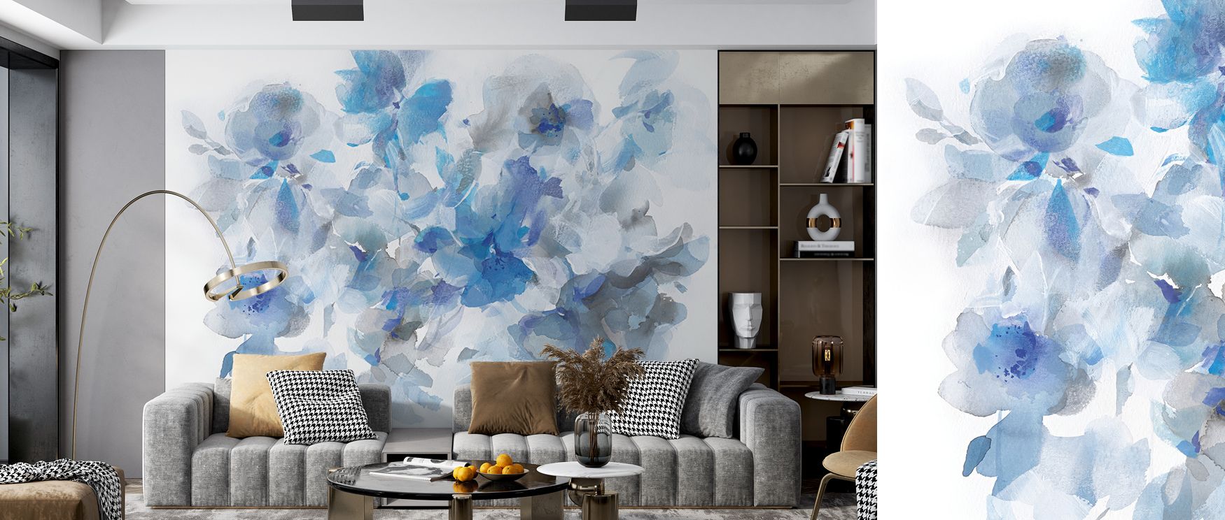 Striking blossoms in vivid tones define Floral Abstraction Wallpaper, turning walls into a celebration of creativity. Its abstract rhythm enhances interiors with movement and passion, creating a bold atmosphere ideal for living spaces that reflect artisti