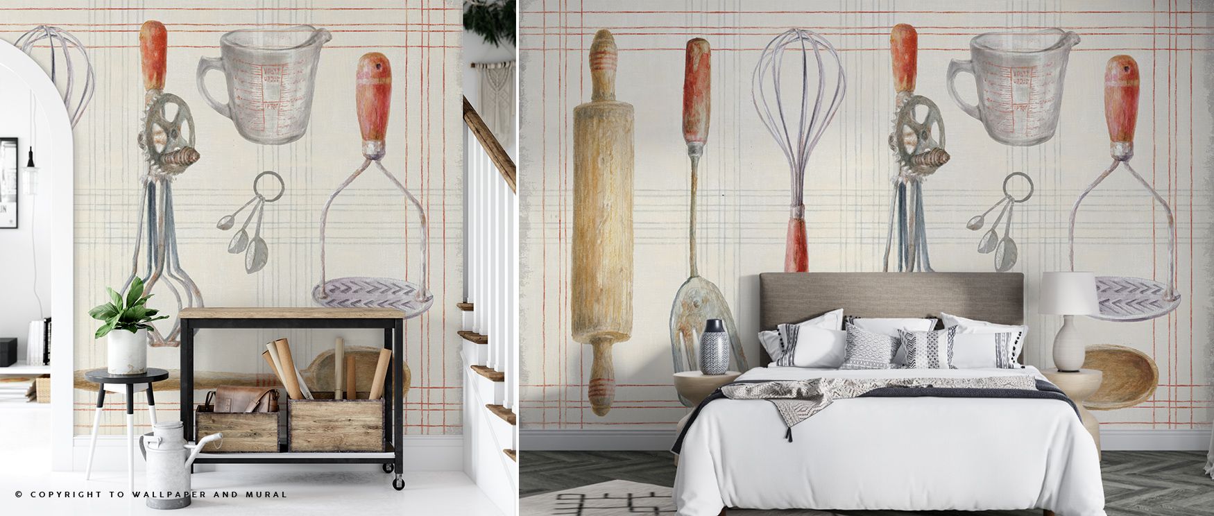 With Floursack Kitchen IX Wallpaper, walls become a canvas of nostalgic artistry, where rustic details and flour sack designs create a soft, homey mood. The motifs radiate tradition, fostering a warm connection to heritage and simplicity. Each pattern enr