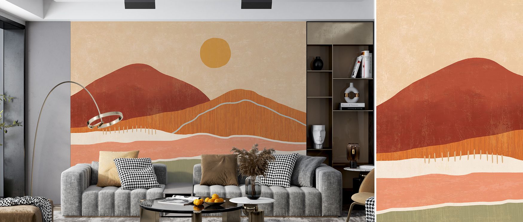 In the flow of Folk Warmscape Wallpaper, warmth meets cultural beauty, as folk-inspired motifs enhance walls with charm. Each pattern suggests authenticity and depth, creating interiors filled with character. The design nurtures comfort and expression, ma
