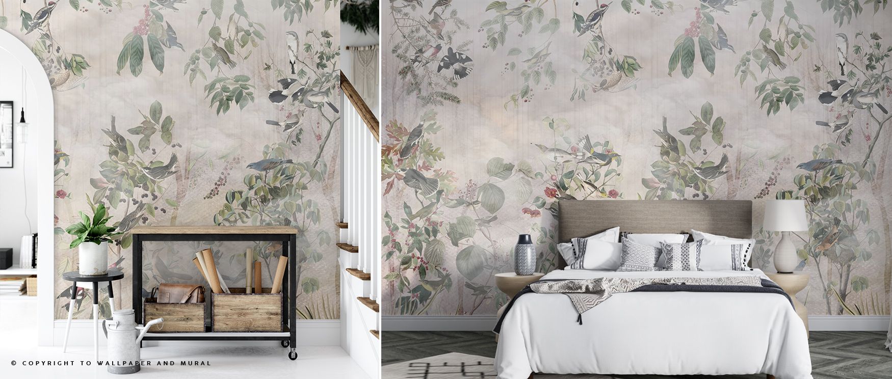 Forest Mist Wallpaper reveals natural elegance in its interplay of muted tones and misty layers. Each tree dissolves softly into calm atmosphere, creating balance across walls. This design enriches interiors with timeless serenity, perfect for living room