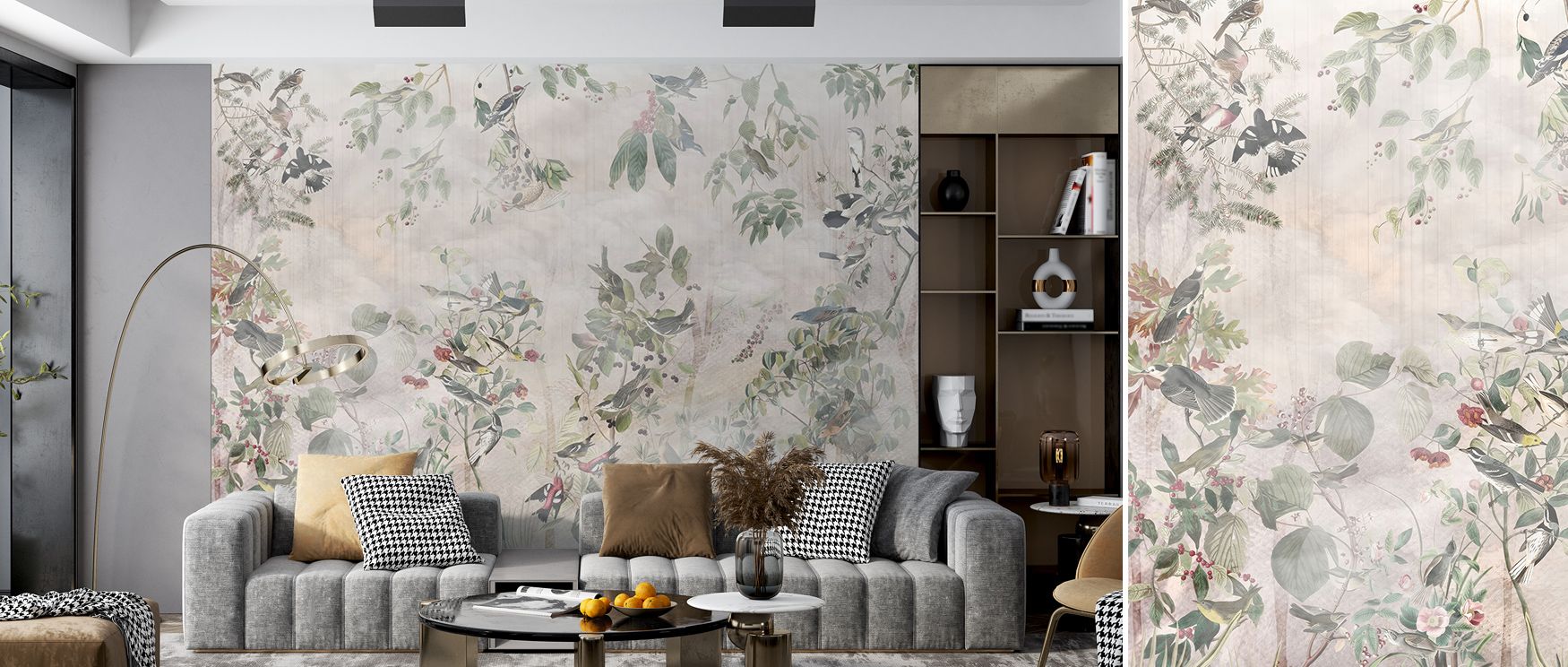 A sense of poetry is woven into Forest Mist Wallpaper, where mist settles across trees in flowing rhythm. The design brings meditative calm into interiors, enhancing walls with serenity and depth. Its subtle palette nurtures peaceful spaces, ideal for liv