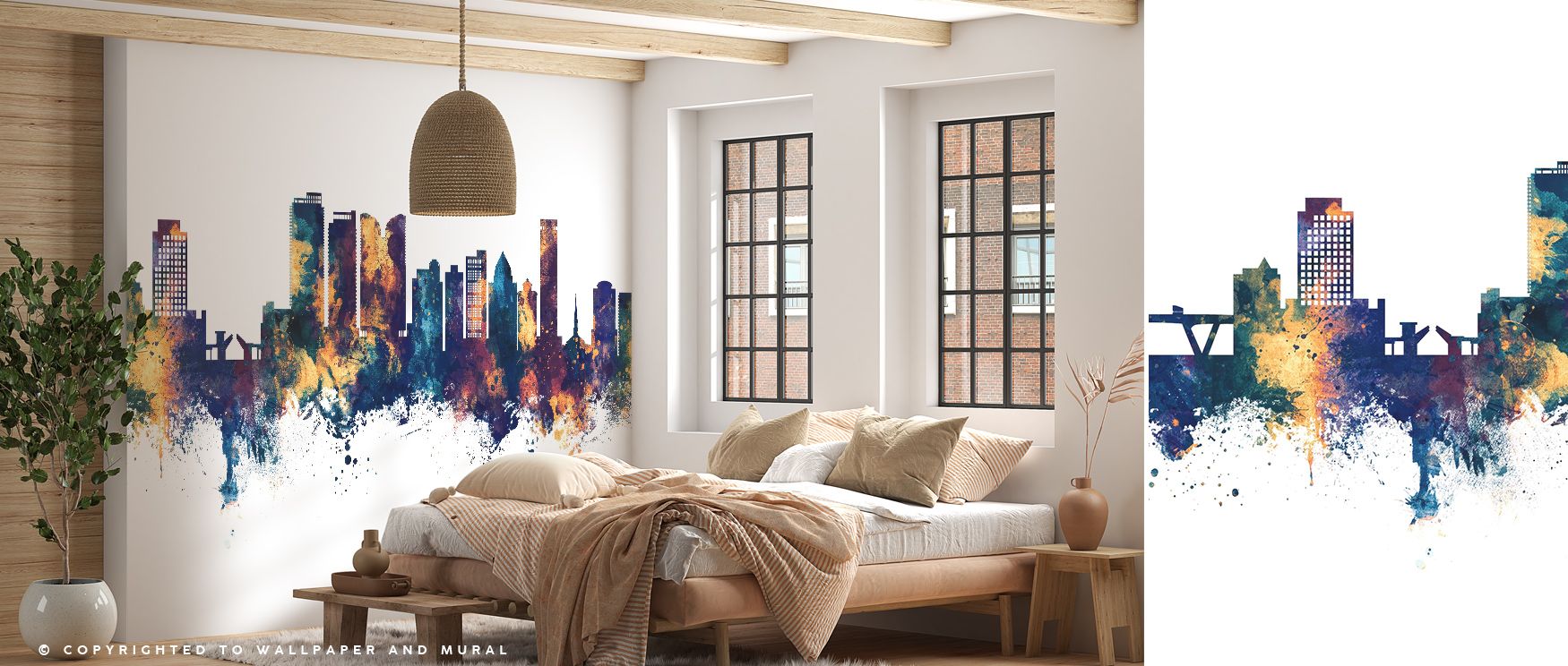 Fort Lauderdale Florida Skyline Blue & Bronze Wallpaper captures metropolitan sophistication, with buildings rising in layered tones of city-inspired beauty. Each detail brings energy and calm into balance, creating walls that glow with refined identity. 