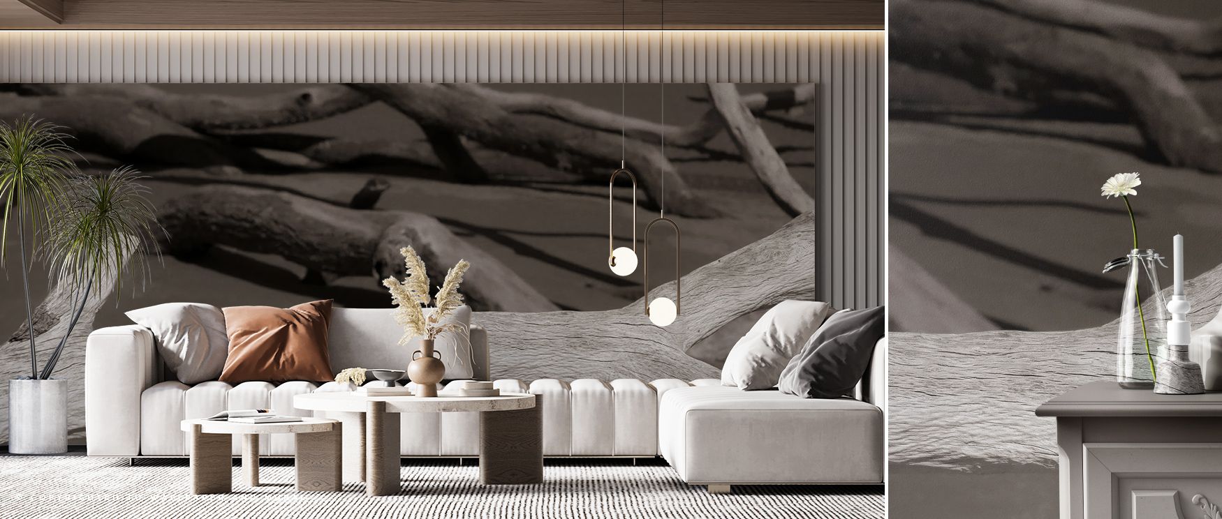 With Georgia Driftwood Wallpaper, interiors gain intimacy as organic lines flow across walls. The design radiates rustic charm, filling spaces with natural rhythm and balance. Each element enriches atmosphere with comfort, making it perfect for settings t