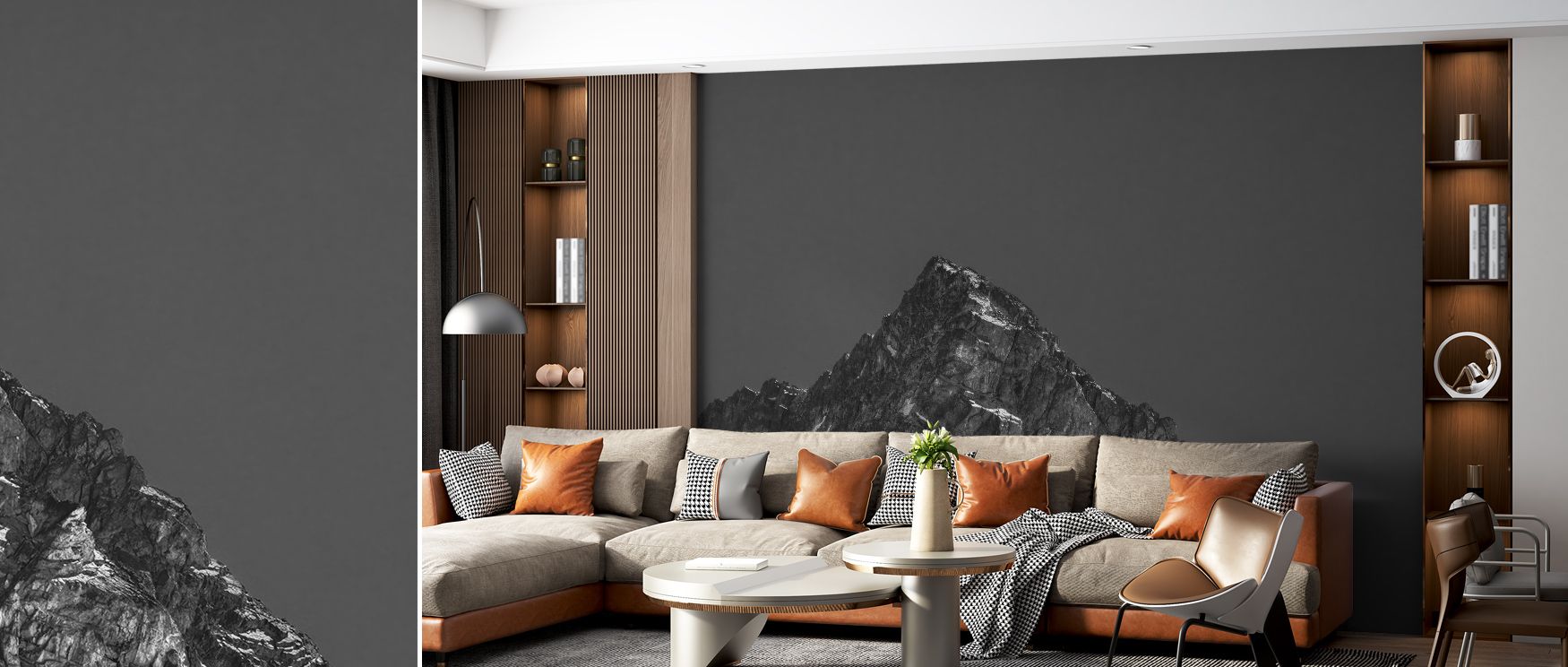 The artistry of Glacial Peak Wallpaper lies in its flowing tones, where icy whites and greys merge with rhythm. Each mountain detail enhances walls with calm and strength, creating interiors enriched with natural identity. This design is perfect for homes