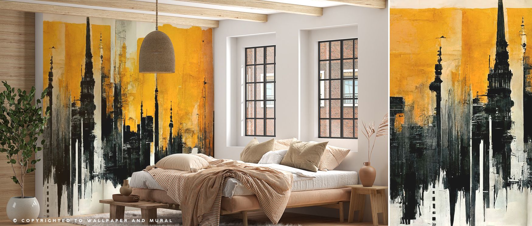 Glowing Cityscape Wallpaper radiates vibrancy as towers sparkle with luminous detail. Each light enriches interiors with atmosphere and charm, creating walls alive with rhythm. The design enhances spaces with brightness and energy, ideal for modern homes 