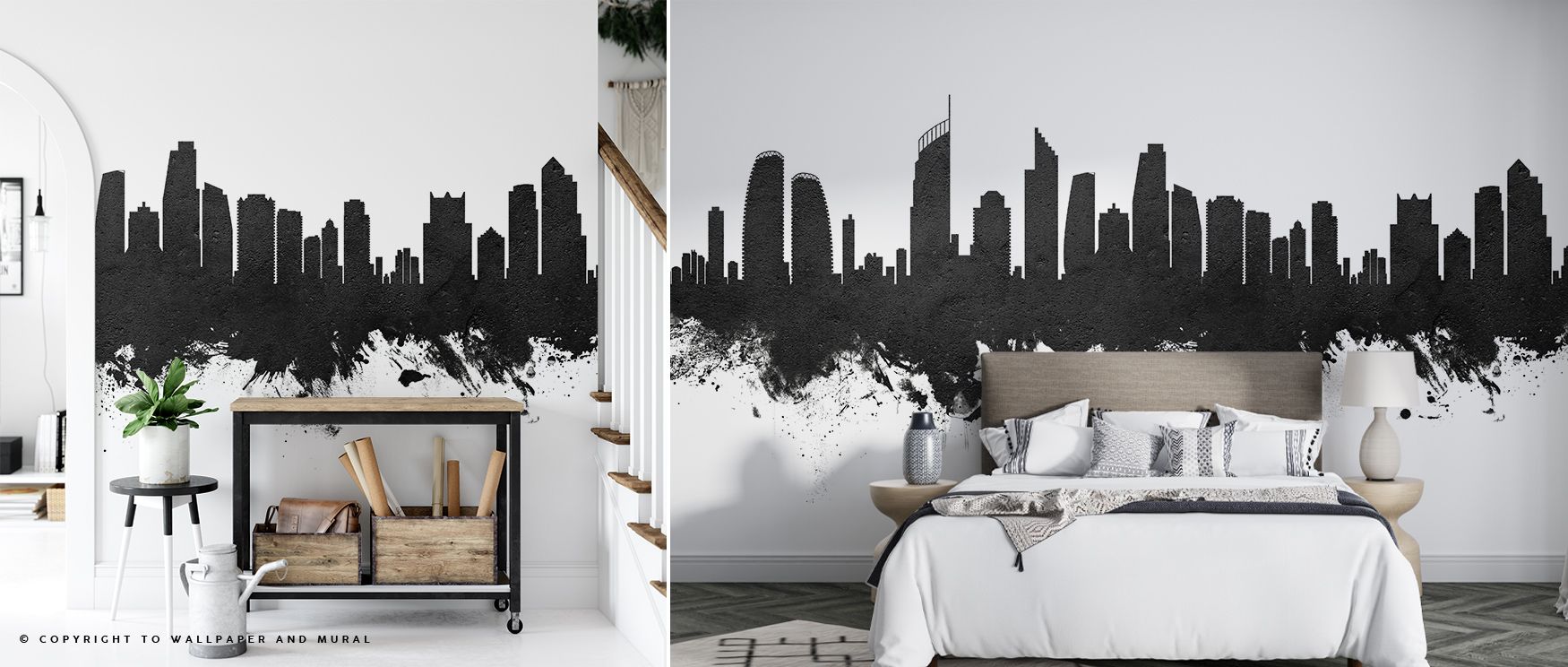 Gold Coast Australia Skyline Black & White Wallpaper enriches interiors with heritage pride through its monochrome tones. Each silhouette radiates balance, turning walls into reflections of cultural identity. This design enhances spaces with sophisticatio