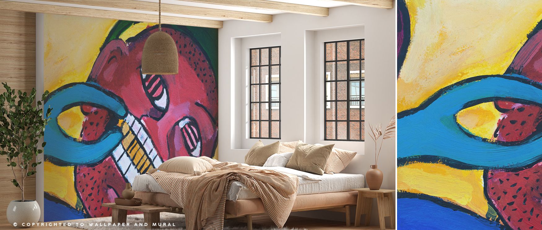Golden Tooth Wallpaper thrives on whimsy, where playful motifs unfold in golden tones across walls. Each detail enriches interiors with charm and humor, creating spaces alive with creativity. The design reflects originality, ideal for homes that embrace f