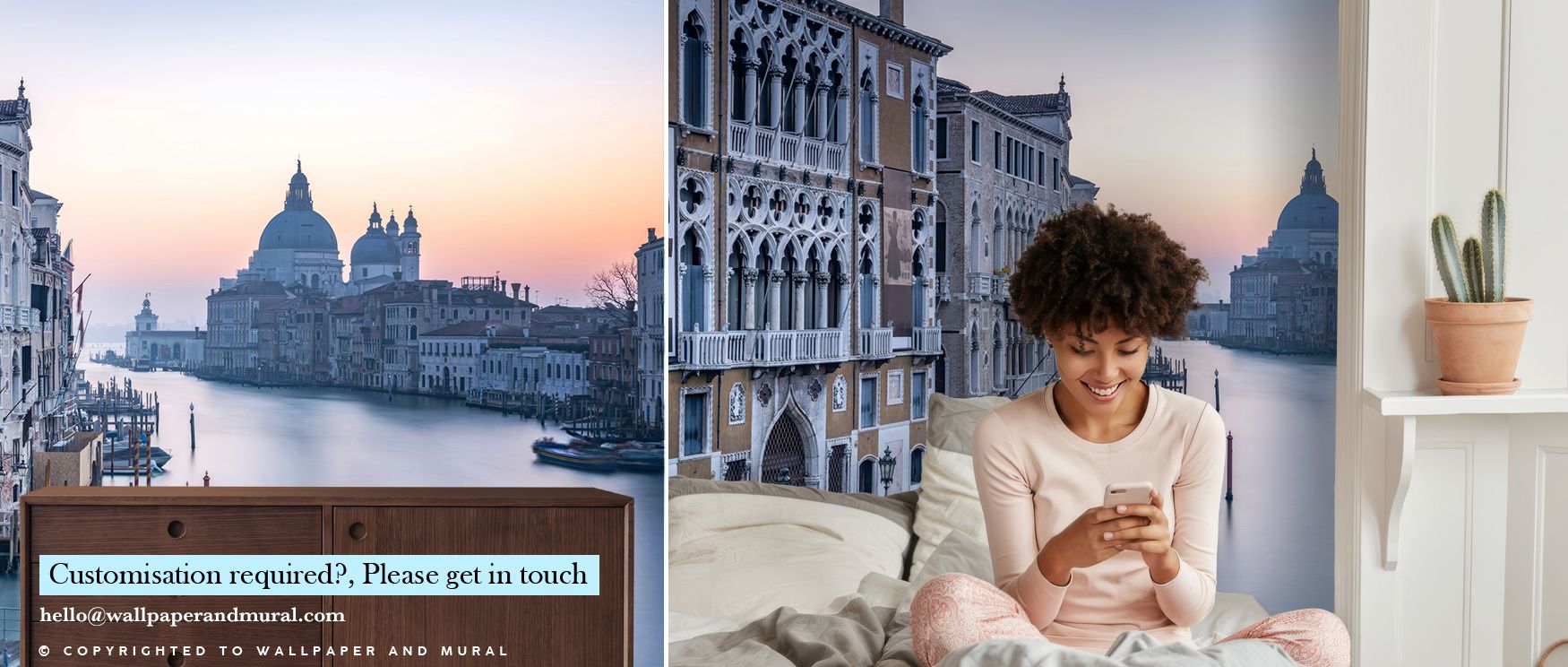 With Grand Canal Tranquility Wallpaper, soft tones merge with serene waters, producing a visual symphony of muted blues and silvery reflections. This composition whispers peace, filling interiors with calm elegance that recalls the timeless grace of canal