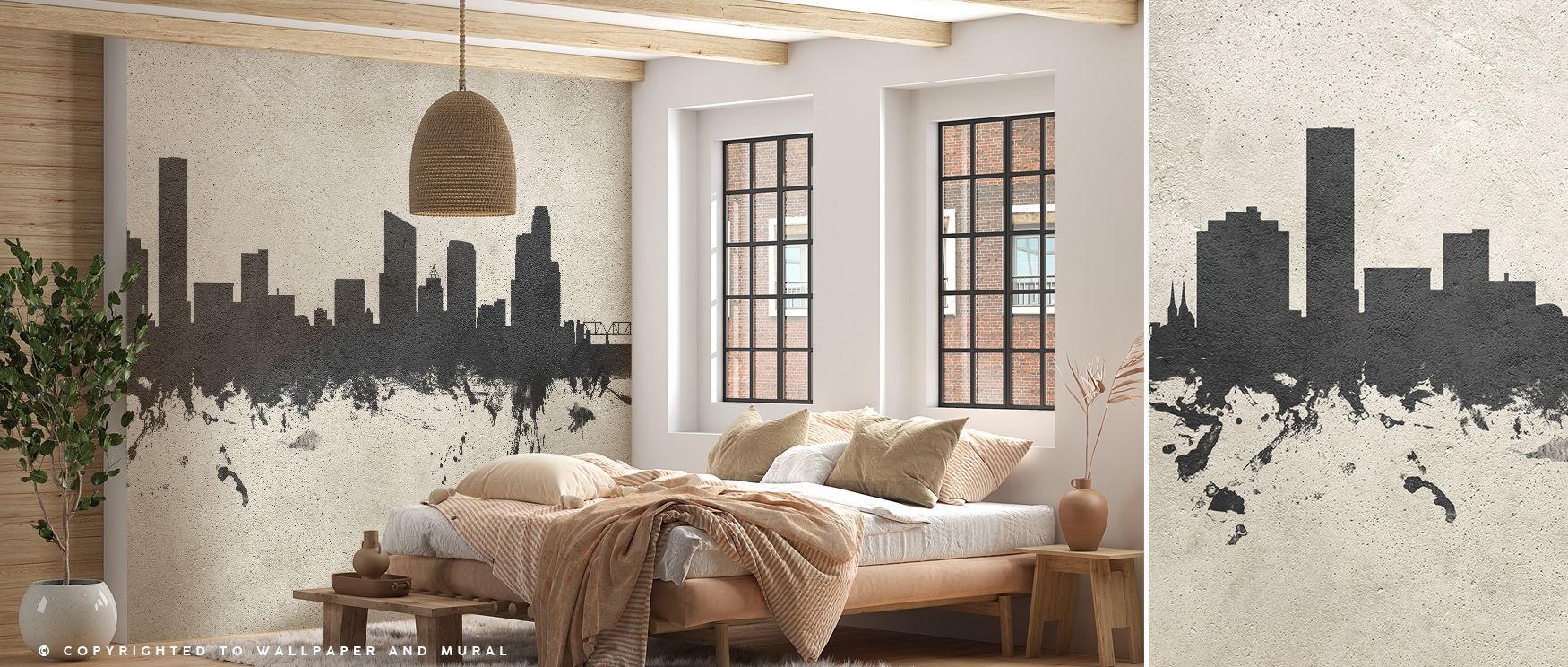With Grand Rapids Michigan Skyline Concrete Wallpaper, the city’s heartbeat takes visual form. Its concrete tones and sharp contours mirror the essence of urban rhythm, lending interiors a statement of place and confidence. Each glance captures sculptural