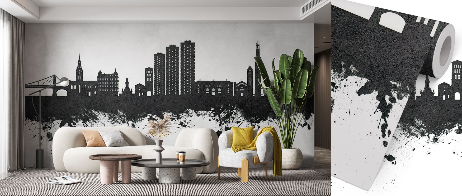 The Grenoble Skyline Black & White Wallpaper design transforms walls into tributes to architecture, where clean contrasts define form. Its timeless monochrome approach offers visual balance, echoing pride in place. The aesthetic feels sculptural and preci
