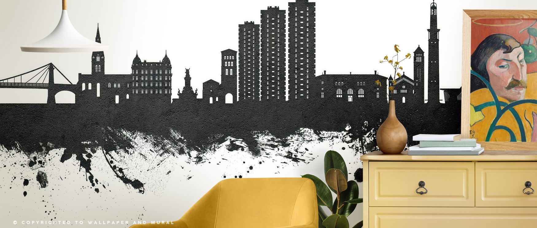 Grenoble Skyline Black & White Wallpaper expresses identity through sharp silhouettes and tonal depth. Its palette is timeless, reflecting architectural legacy with clarity. Walls gain presence and cultural spirit, transformed into scenes of urban pride. 