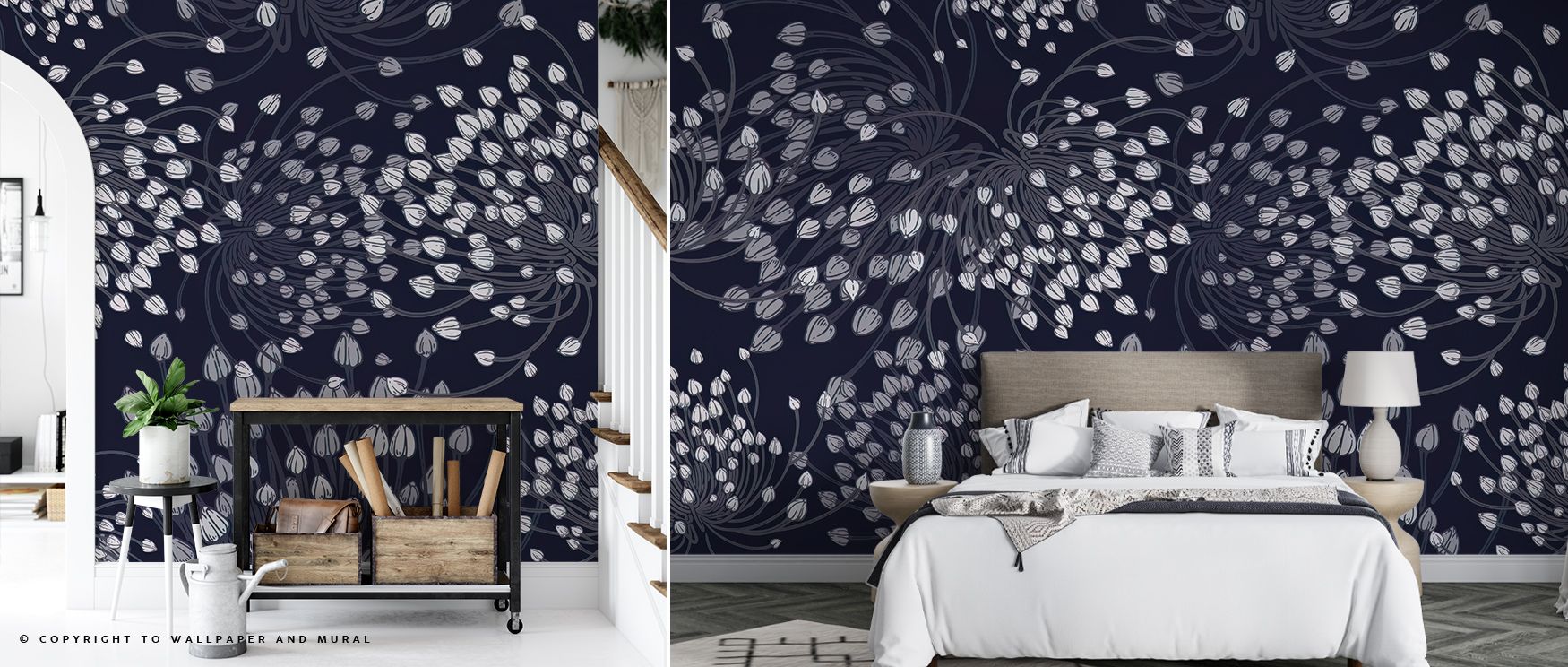 Herbs Jungle Wallpaper speaks of abundance, with motifs of herbs weaving into compositions of freshness and character. Its aesthetic feels uplifting, surrounding interiors with positivity. The design turns walls into celebrations of growth, creating atmos