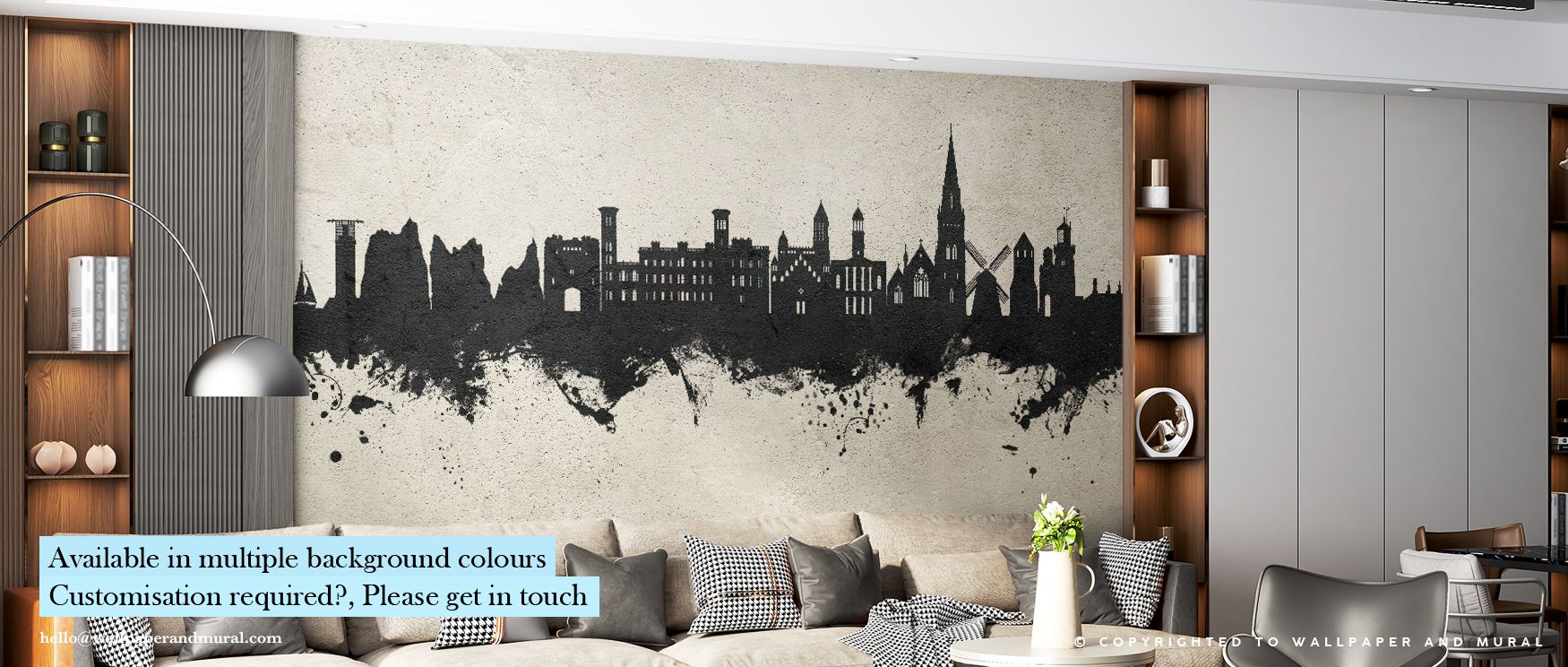 Isle of Wight England Skyline Concrete Wallpaper conveys metropolitan pride, layering silhouettes into textured compositions. Its palette radiates sophistication, surrounding interiors with presence. Walls glow with rhythm, transforming spaces into cultur