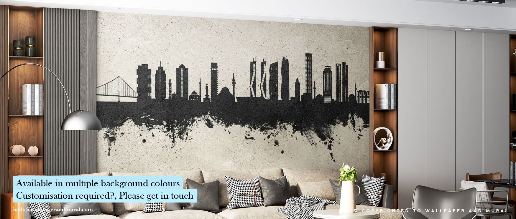 Izmir Turkey Skyline Concrete Wallpaper conveys strength, layering city architecture into rhythmic balance. Its palette radiates refinement, surrounding interiors with resonance. Walls glow with pride, turning homes into reflections of cultural heritage a