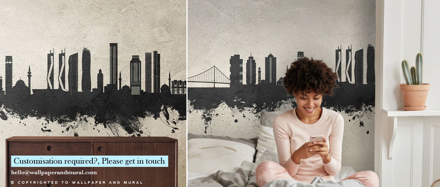 In Izmir Turkey Skyline Concrete Wallpaper, silhouettes rise with clarity against textured tones. Its palette conveys balance, surrounding interiors with resonance. Walls glow with sophistication, turning spaces into urban reflections of pride. This desig