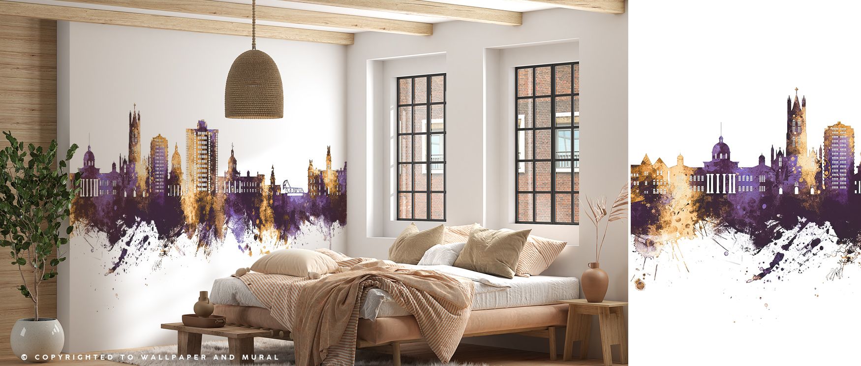 Kingston Canada Skyline Purple & Gold Wallpaper conveys sophistication, weaving architecture into rhythmic tones. Its palette radiates elegance, surrounding interiors with resonance. Walls glow with presence, transforming homes into cultural reflections e