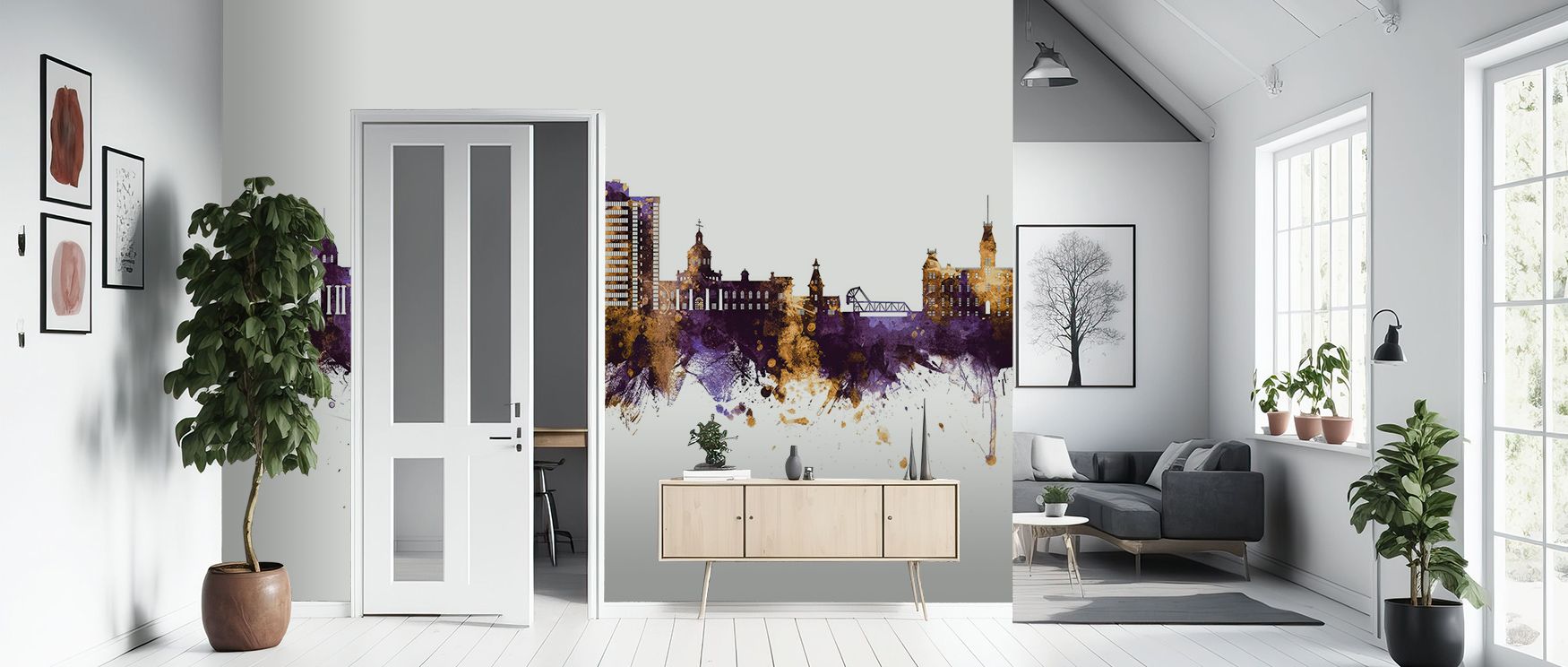 Kingston Canada Skyline Purple & Gold Wallpaper radiates charm, layering silhouettes into refined tones. Its palette conveys pride, surrounding interiors with resonance. Walls glow with sophistication, transforming spaces into cultural reflections enriche