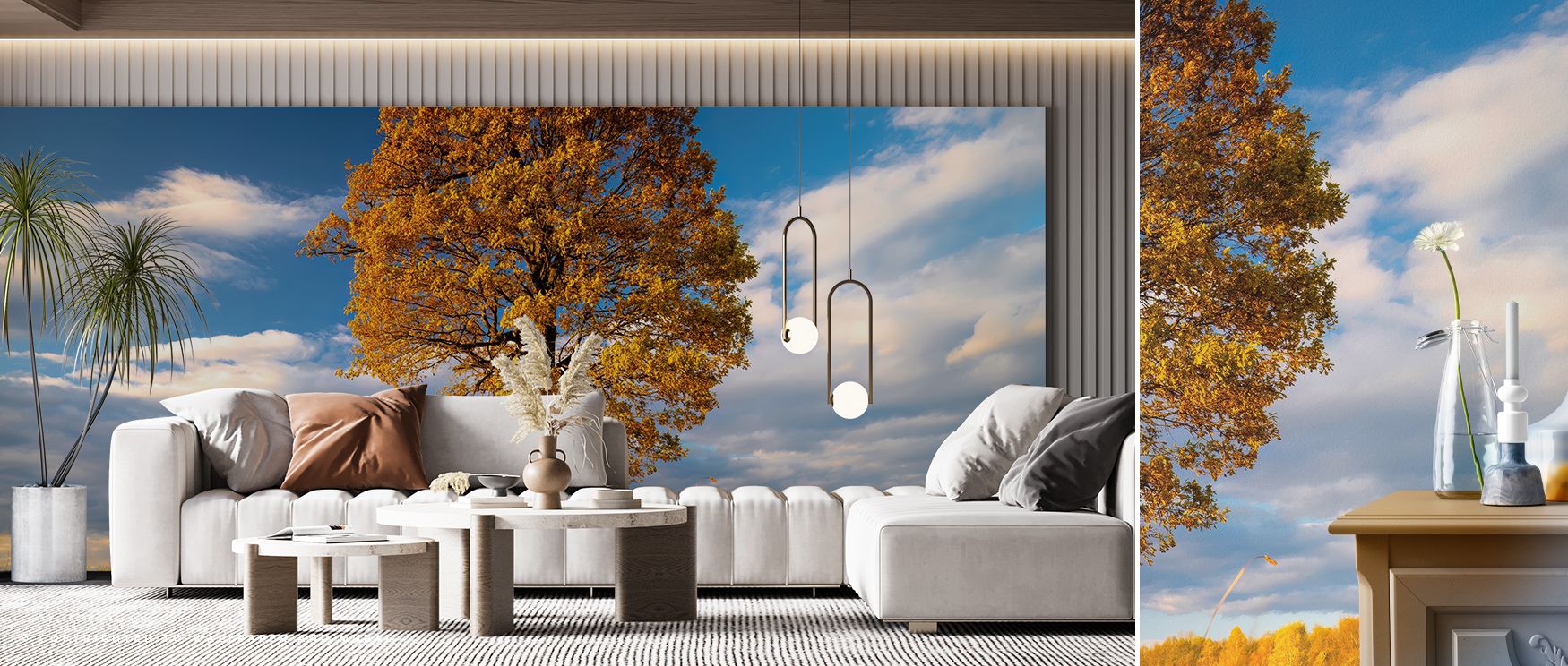 Last Tree Standing Wallpaper reflects resilience, layering solitary presence into harmonious tones. Its palette conveys balance, surrounding interiors with resonance. Walls glow with peace, turning spaces into reflections of solitude and natural strength.
