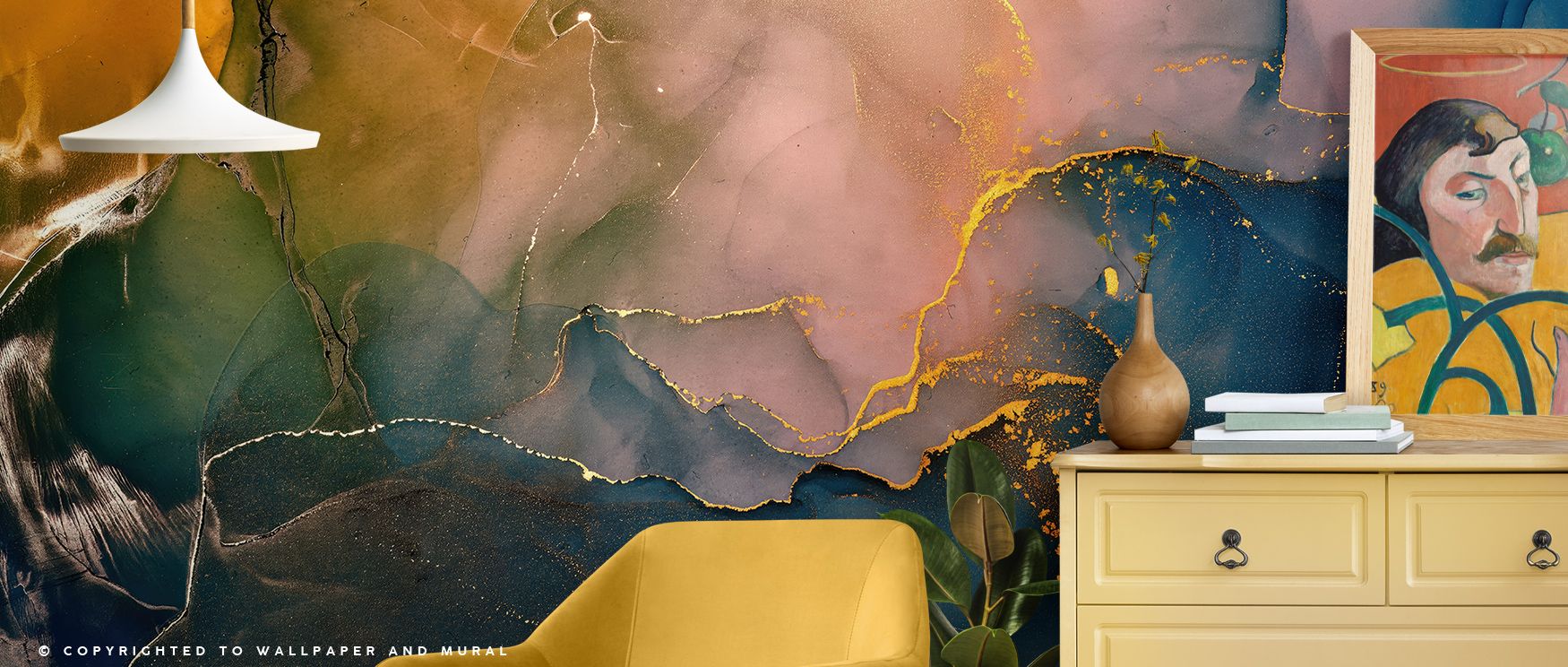 Liquid Gold Wallpaper embodies luxury, layering golden hues into flowing rhythm. Its palette conveys elegance, surrounding interiors with resonance. Walls glow with refinement, turning homes into luminous reflections of heritage and pride. Perfect for sty