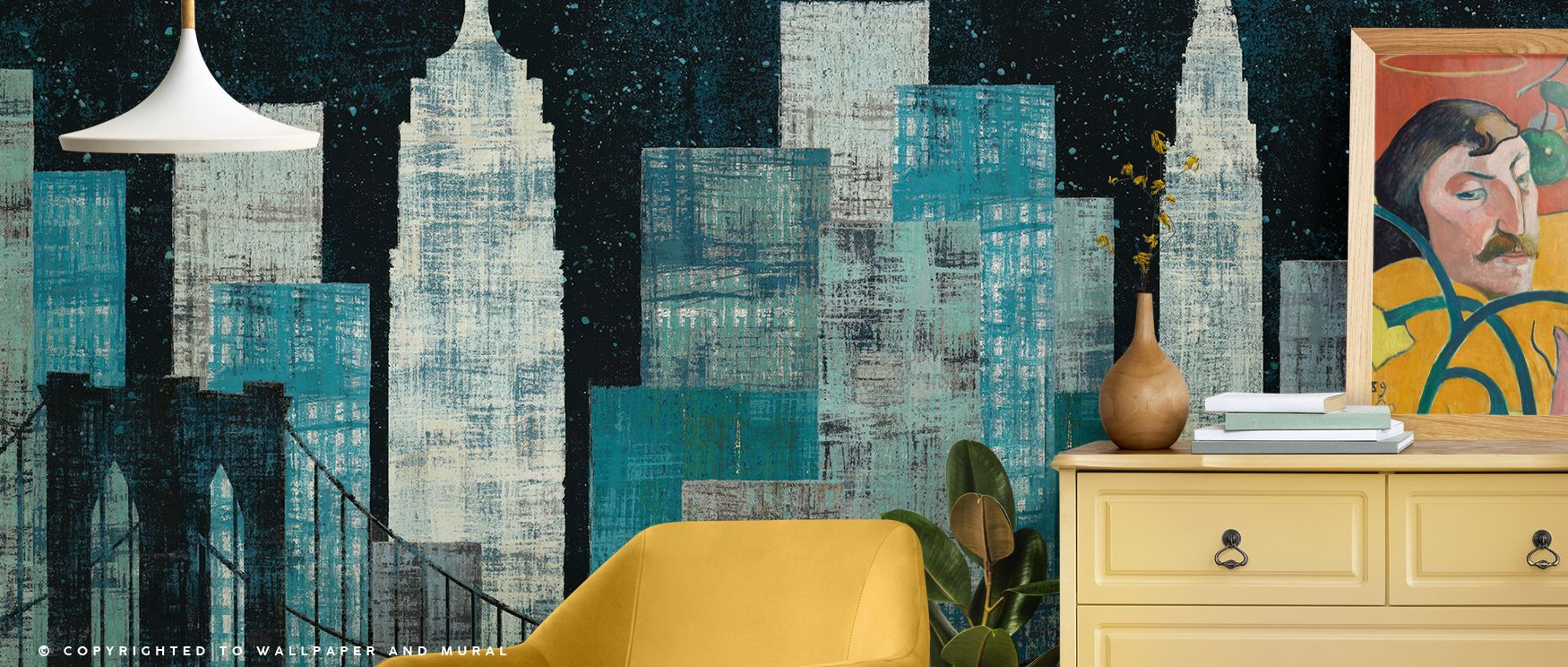 In Majestic City Night Wallpaper, luminous tones and deep shadows create a sense of tranquility within sophistication. The skyline unfolds with precision, reflecting city rhythm. Gold and charcoal hues blend effortlessly, surrounding walls with brilliance