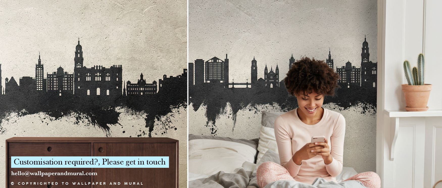 The design of Málaga Spain Skyline Concrete Wallpaper celebrates cultural legacy through minimalist rhythm. Each silhouette rises with strength, balanced by soft light and texture. Shadows enhance structure, adding refinement and calm. This composition su