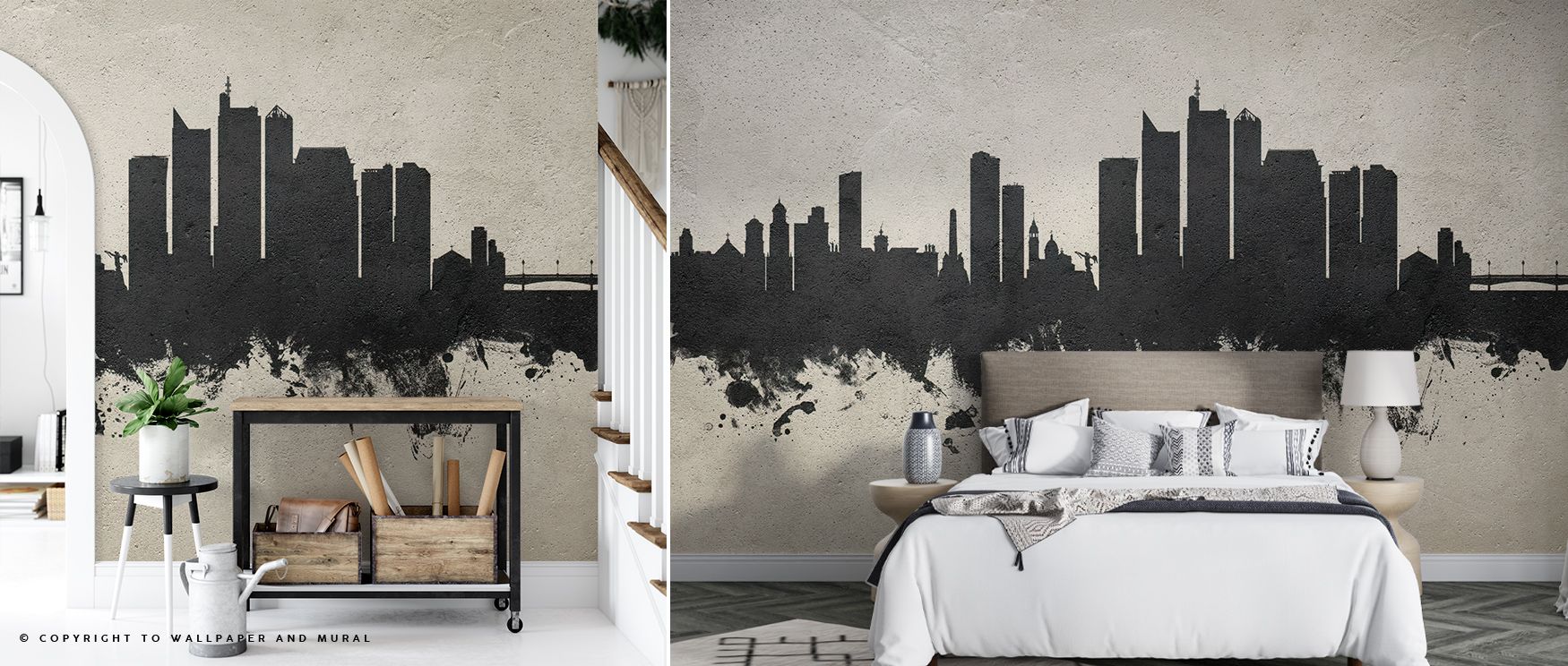 Manila Philippines Skyline Concrete Wallpaper radiates heritage through minimalist tone and sculptural detail. Each building’s contour feels deliberate, conveying serenity. The design’s palette of grey tones adds strength and refinement, surrounding inter