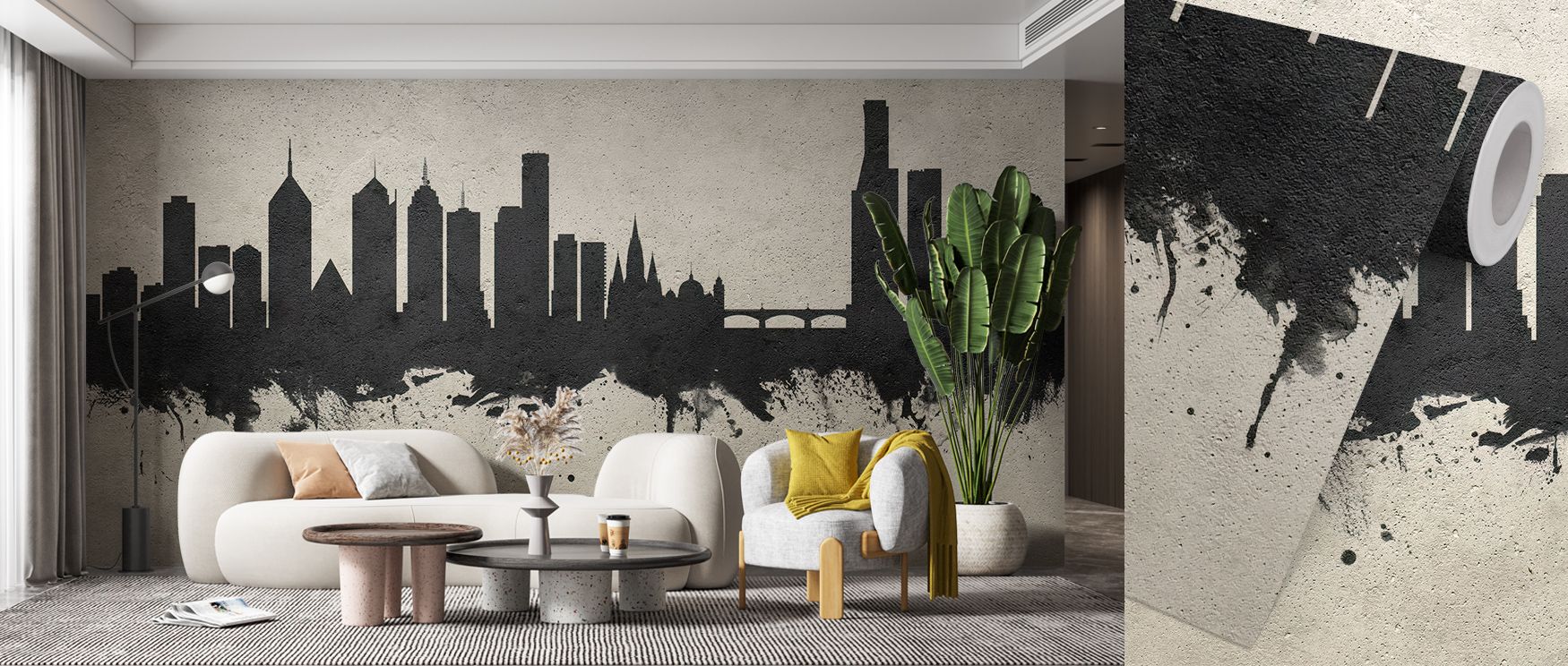 The essence of Melbourne’s skyline emerges through refined detail in Melbourne Australia Skyline Concrete Wallpaper, adding visual strength and modern elegance that enhances interiors with urban serenity and textural beauty. 