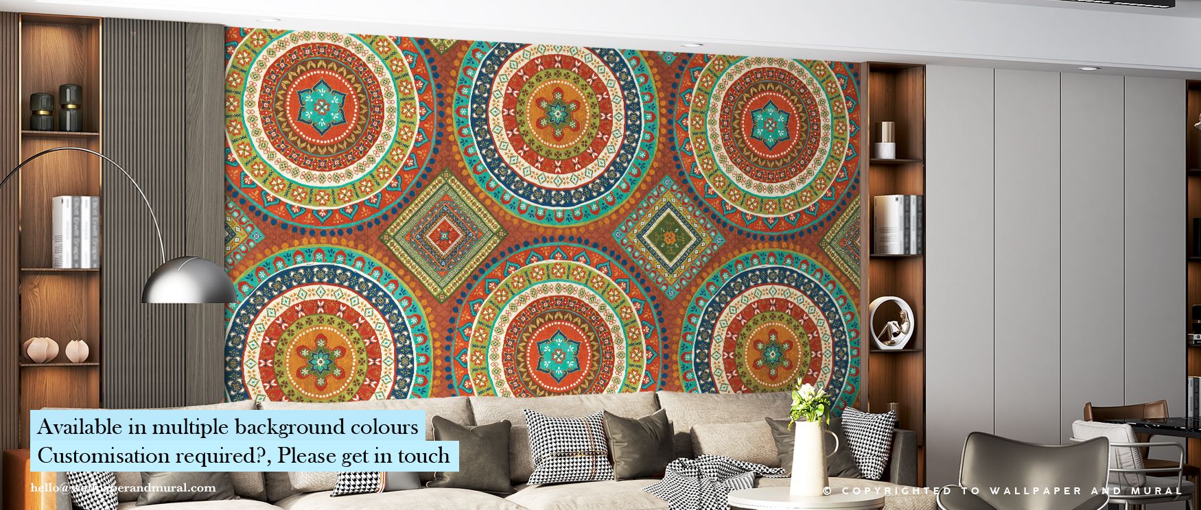 Radiant tones of magenta, teal, and gold flow across Mexican Fiesta X, transforming plain walls into celebrations of cultural artistry and vibrant mood. The composition captures movement through color, blending modern expression with timeless craftsmanshi