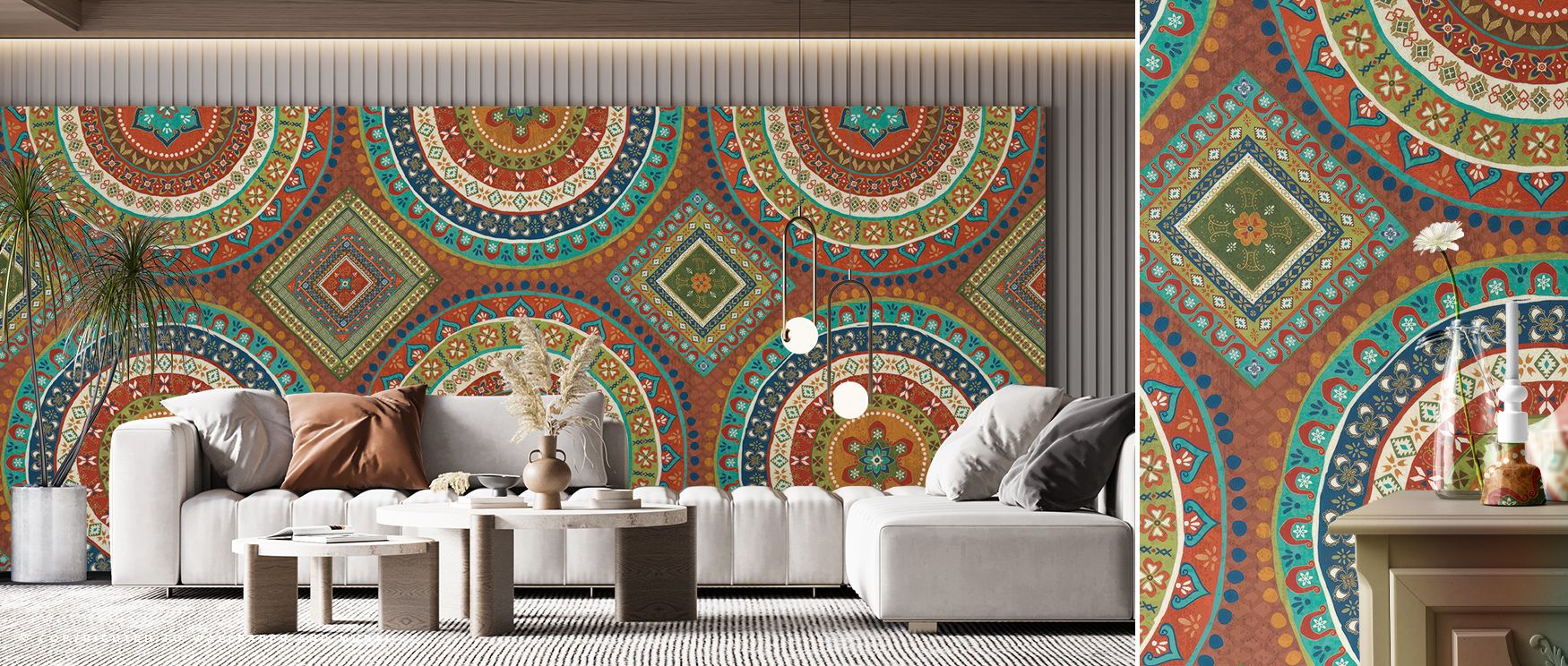 Cascading colors fill Mexican Fiesta X with festive dynamism, reflecting the pulse of music and motion. The palette bursts with life, weaving stories of cultural beauty and handmade brilliance. Its vibrant energy fills interiors with uplifting light and t